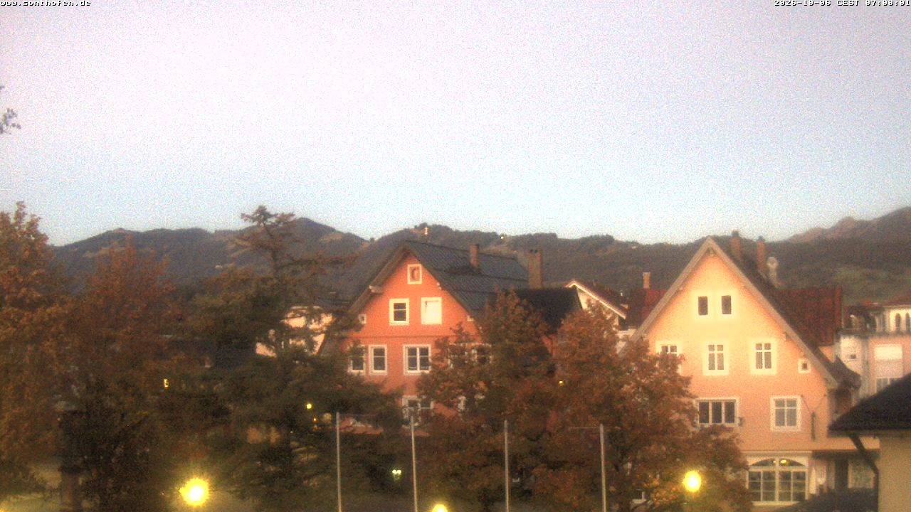 Archiv Foto Webcam Rathausplatz in Sonthofen