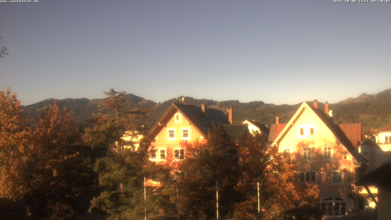 Archiv Foto Webcam Rathausplatz in Sonthofen