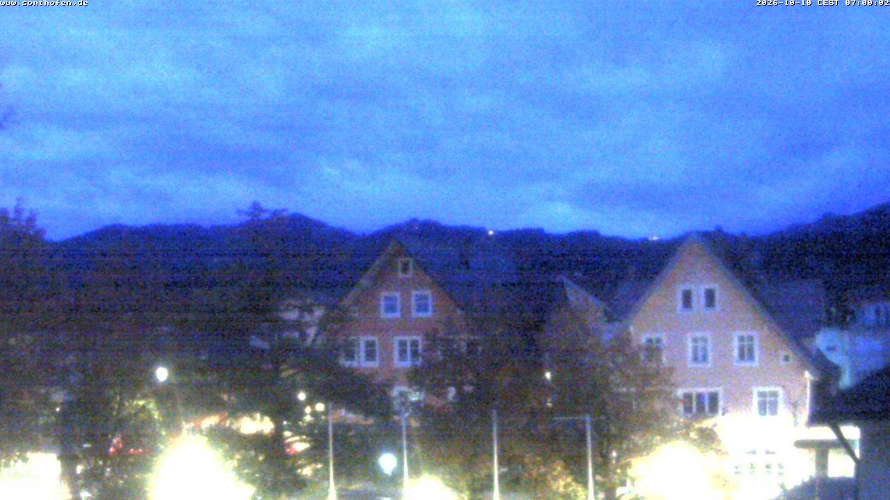 Archived image Webcam Town Hall Square of Sonthofen