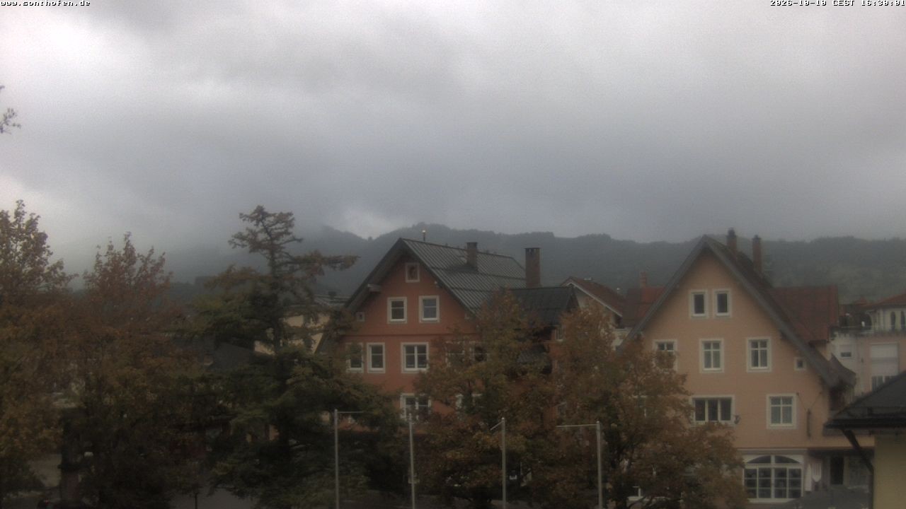 Archived image Webcam Town Hall Square of Sonthofen