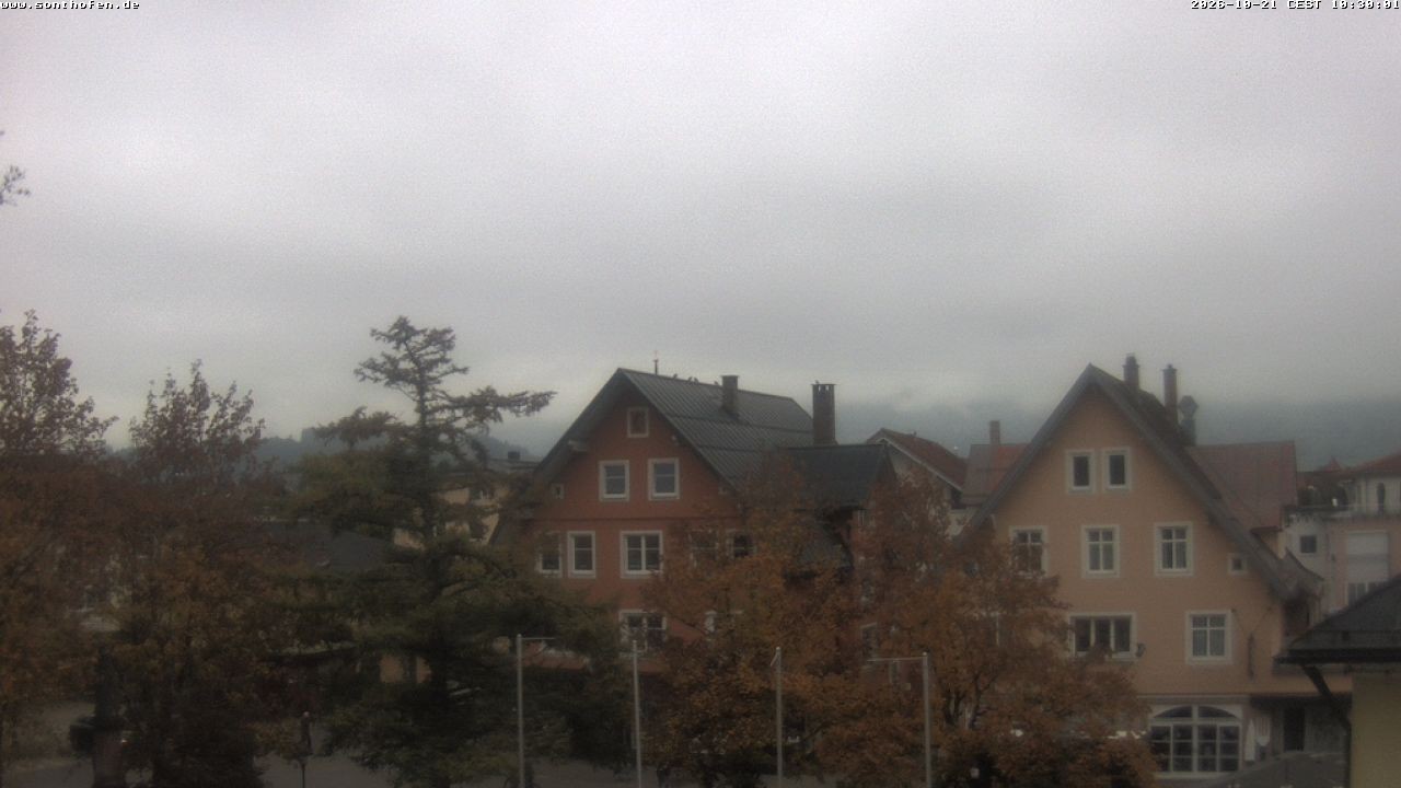 Archiv Foto Webcam Rathausplatz in Sonthofen