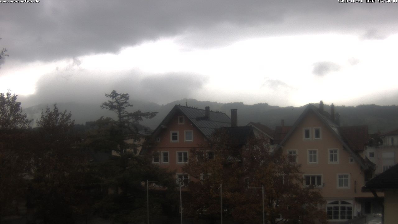 Archiv Foto Webcam Rathausplatz in Sonthofen