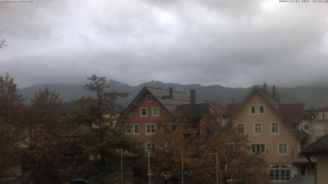 Archiv Foto Webcam Rathausplatz in Sonthofen