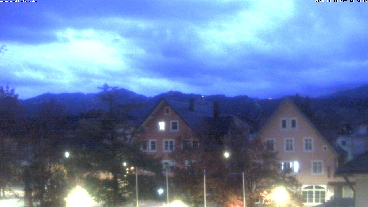 Archiv Foto Webcam Rathausplatz in Sonthofen
