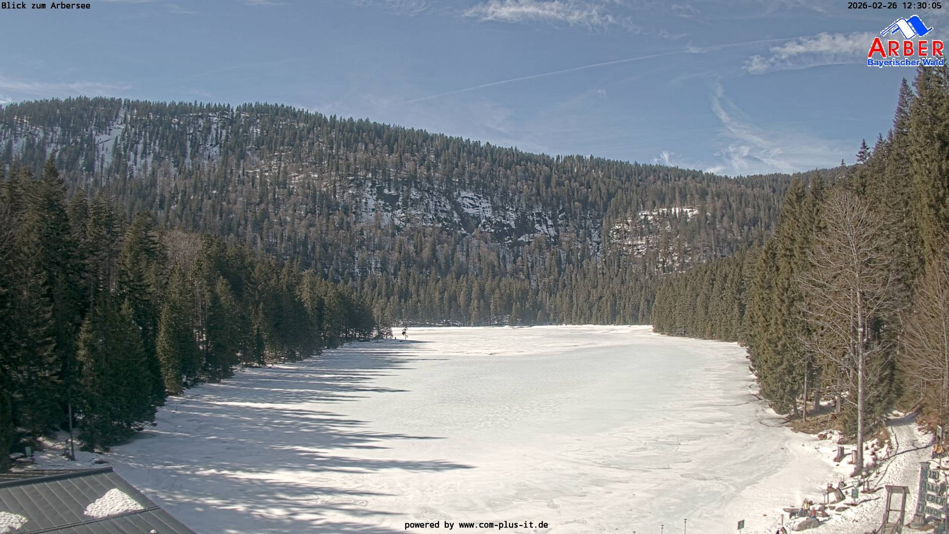 Archived image Webcam Lake "Großer Arbersee" (Bavarian Forest)