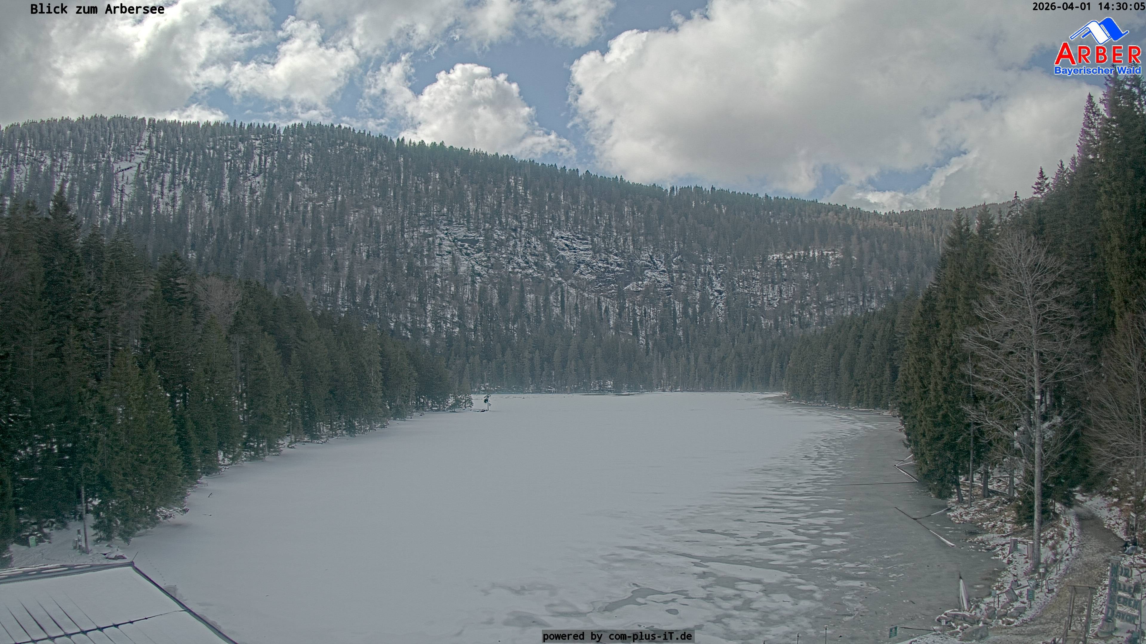Archived image Webcam Lake "Großer Arbersee" (Bavarian Forest)