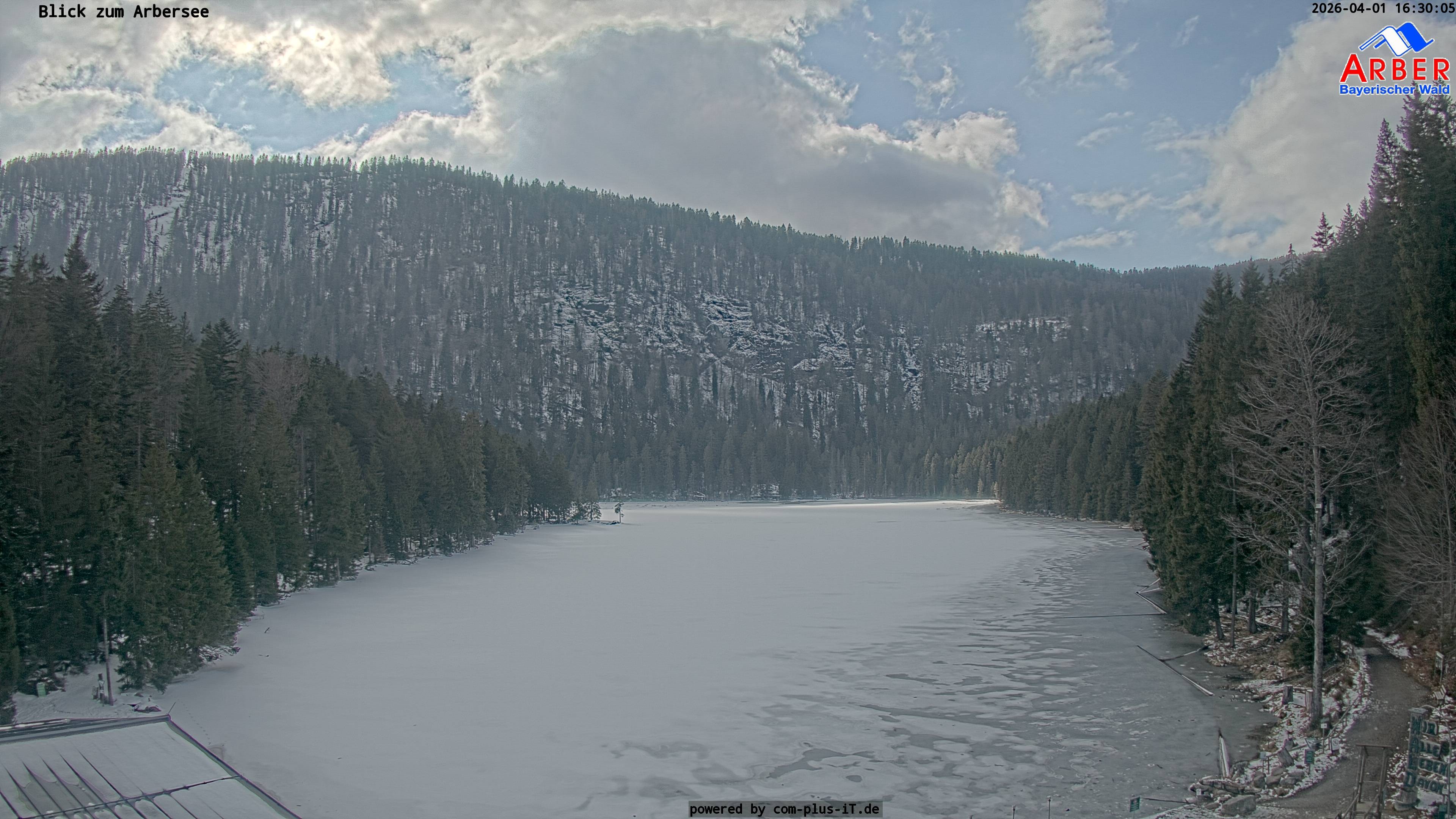 Archived image Webcam Lake "Großer Arbersee" (Bavarian Forest)