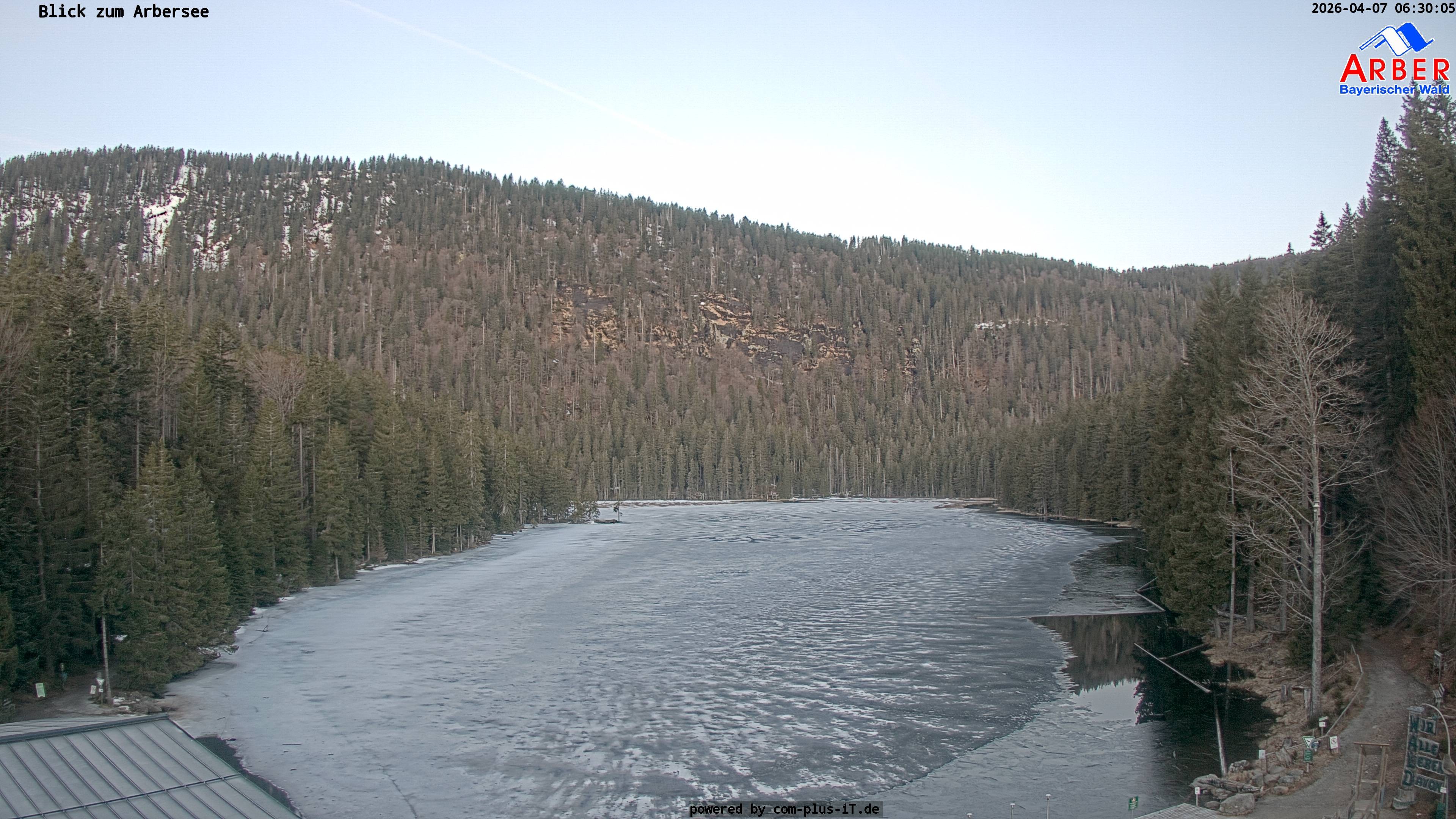 Archived image Webcam Lake "Großer Arbersee" (Bavarian Forest)