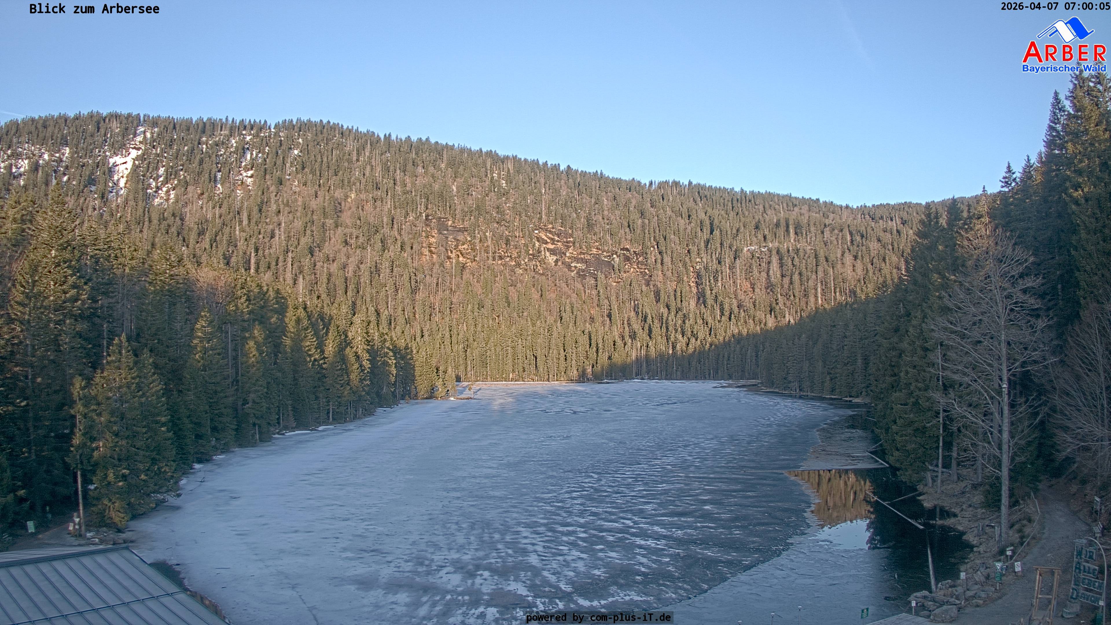 Archived image Webcam Lake "Großer Arbersee" (Bavarian Forest)