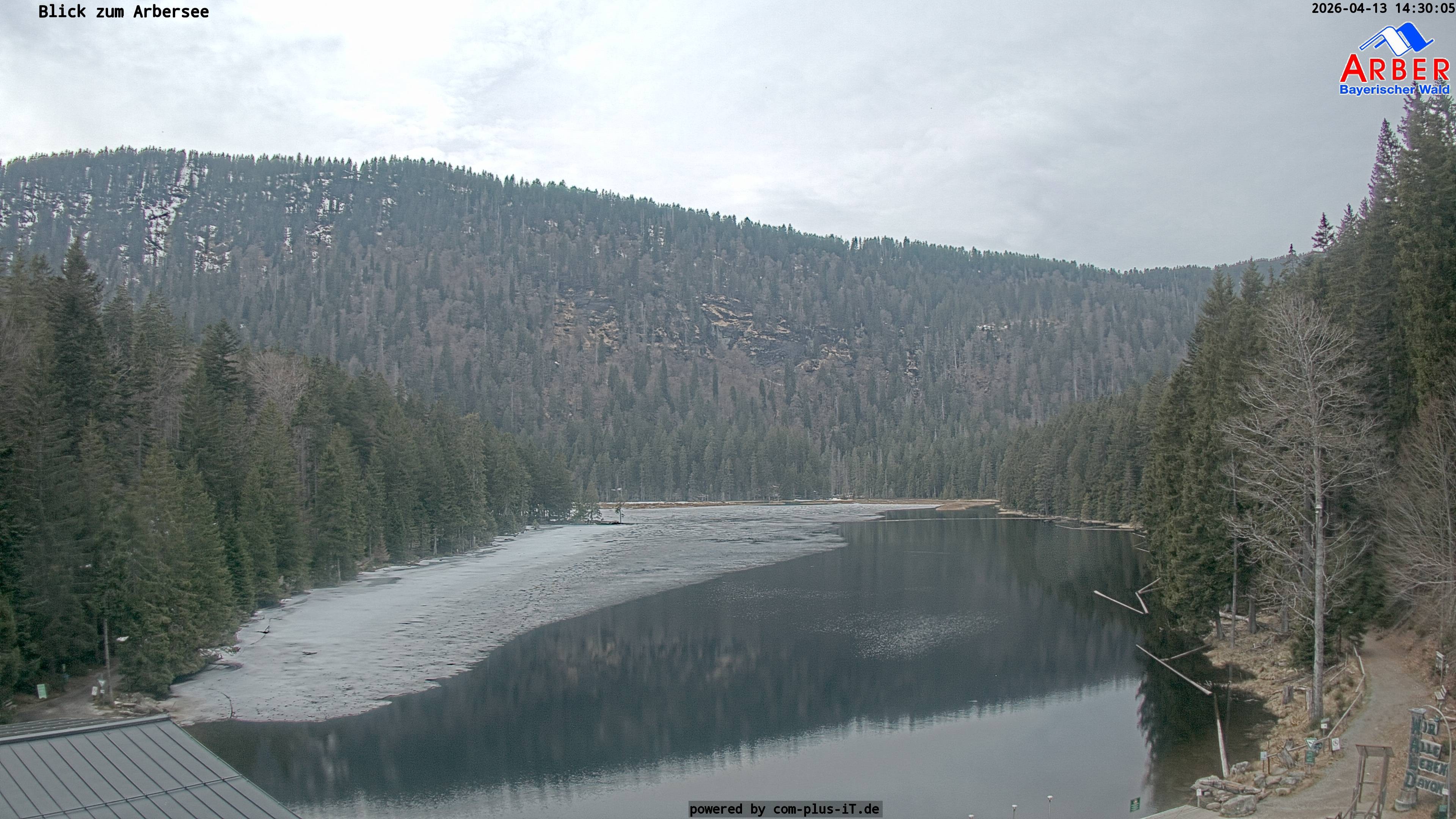Archived image Webcam Lake "Großer Arbersee" (Bavarian Forest)