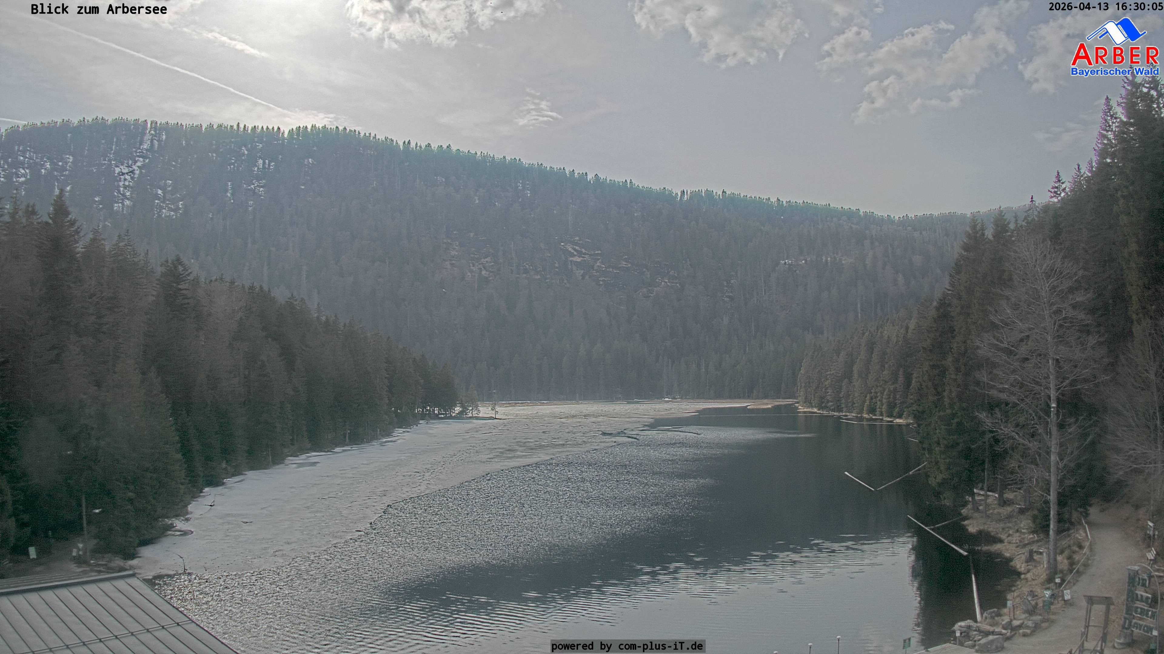 Archived image Webcam Lake "Großer Arbersee" (Bavarian Forest)