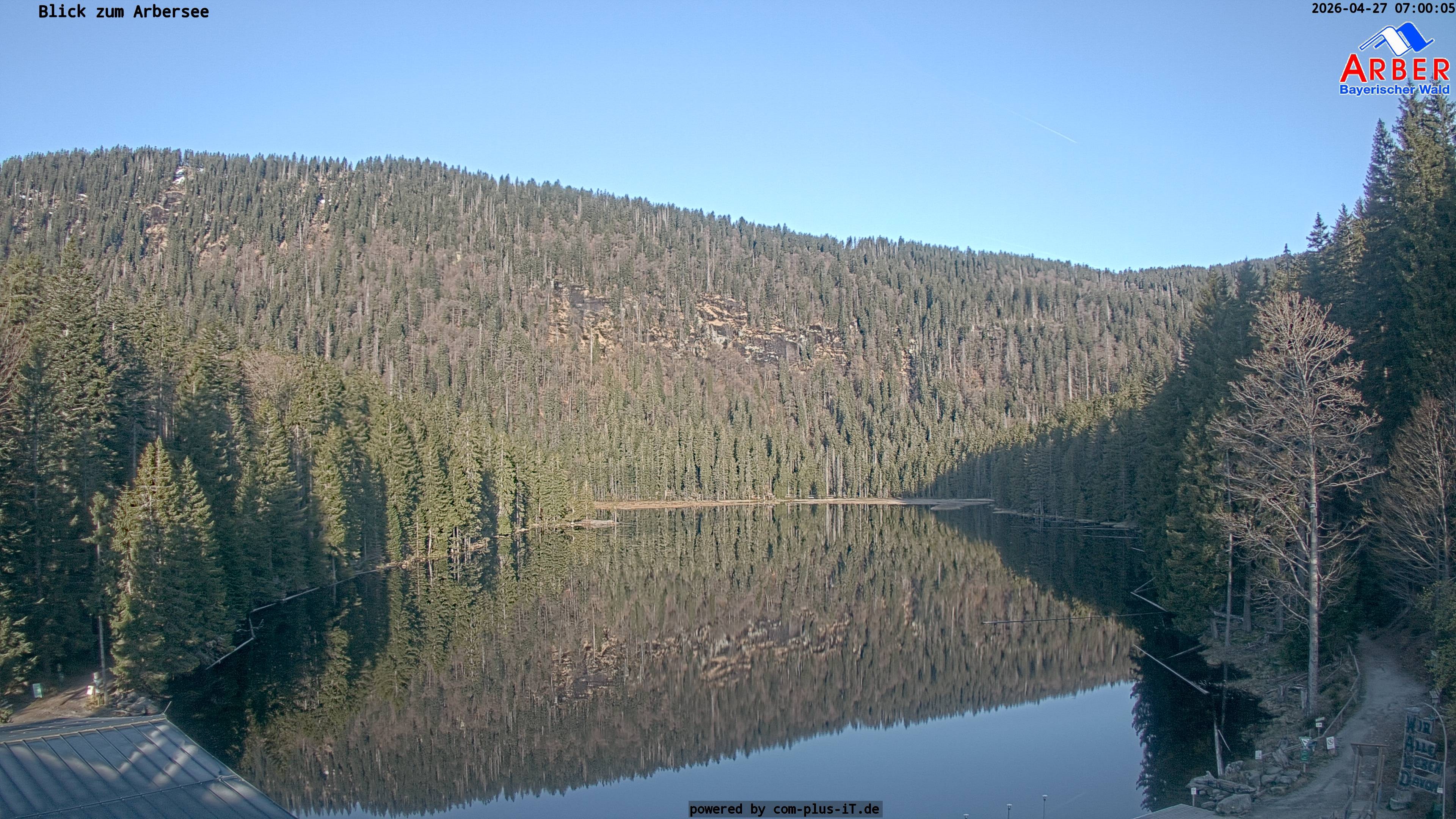 Archived image Webcam Lake "Großer Arbersee" (Bavarian Forest)