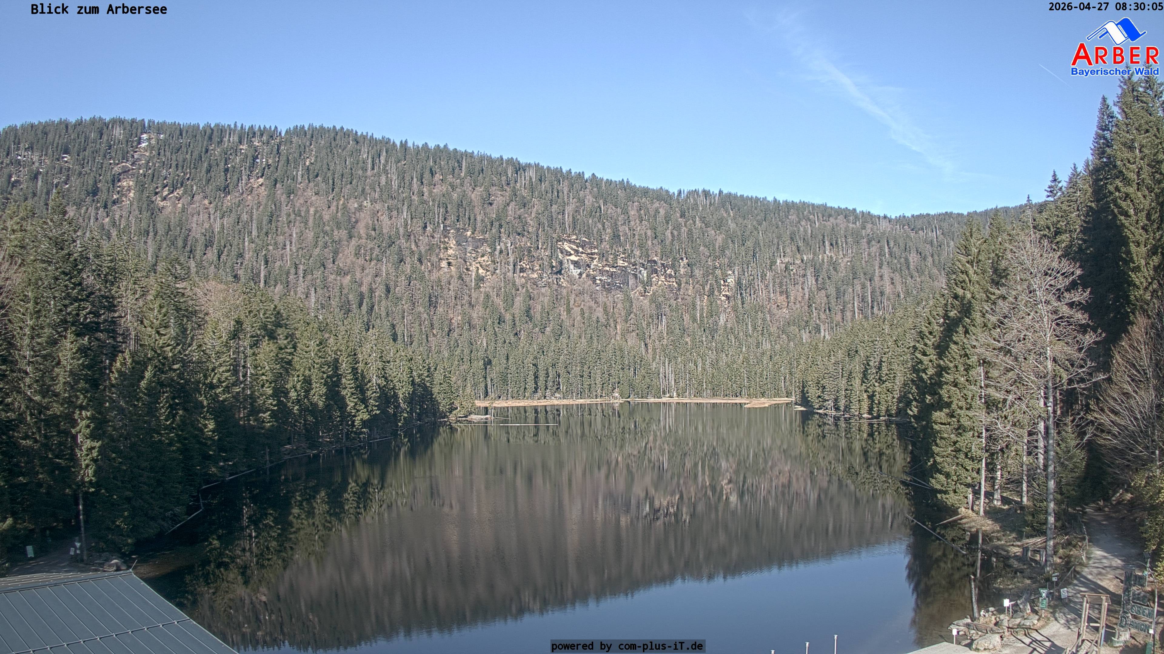 Archived image Webcam Lake "Großer Arbersee" (Bavarian Forest)