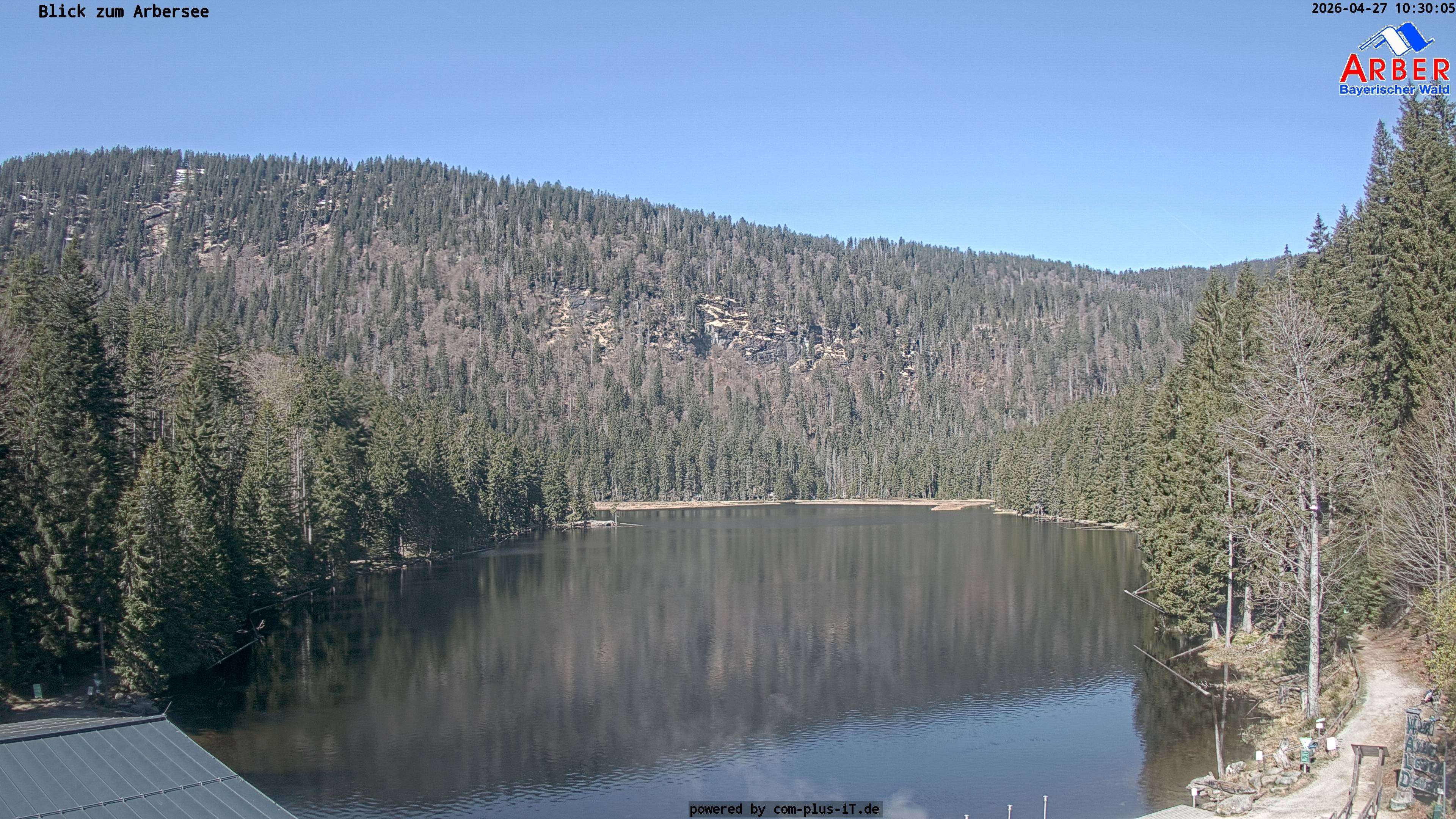 Archived image Webcam Lake "Großer Arbersee" (Bavarian Forest)