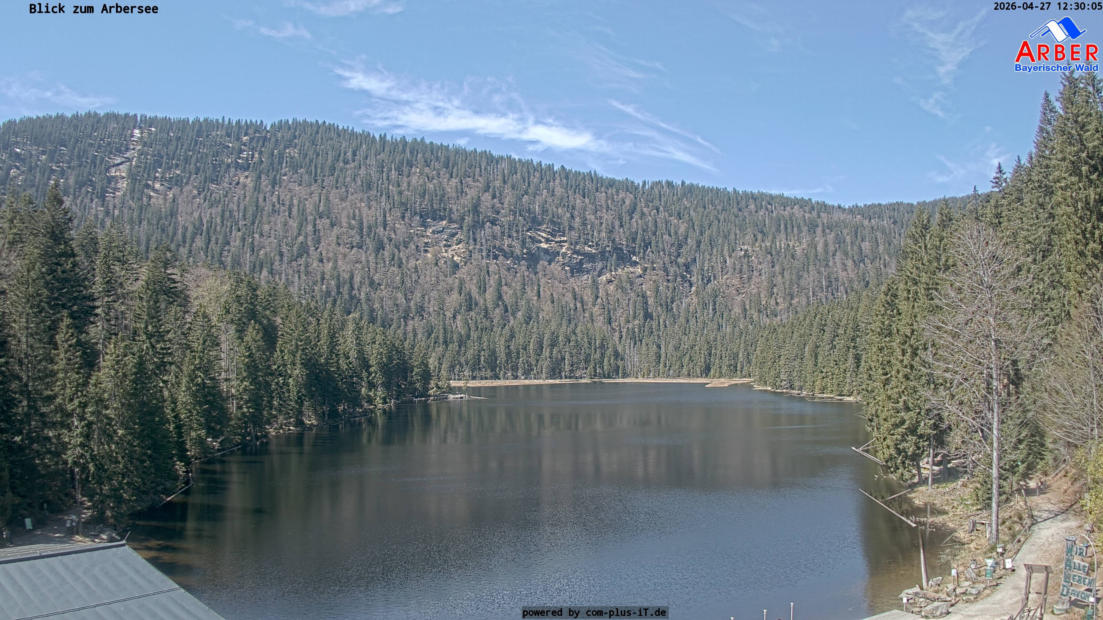 Archived image Webcam Lake "Großer Arbersee" (Bavarian Forest)