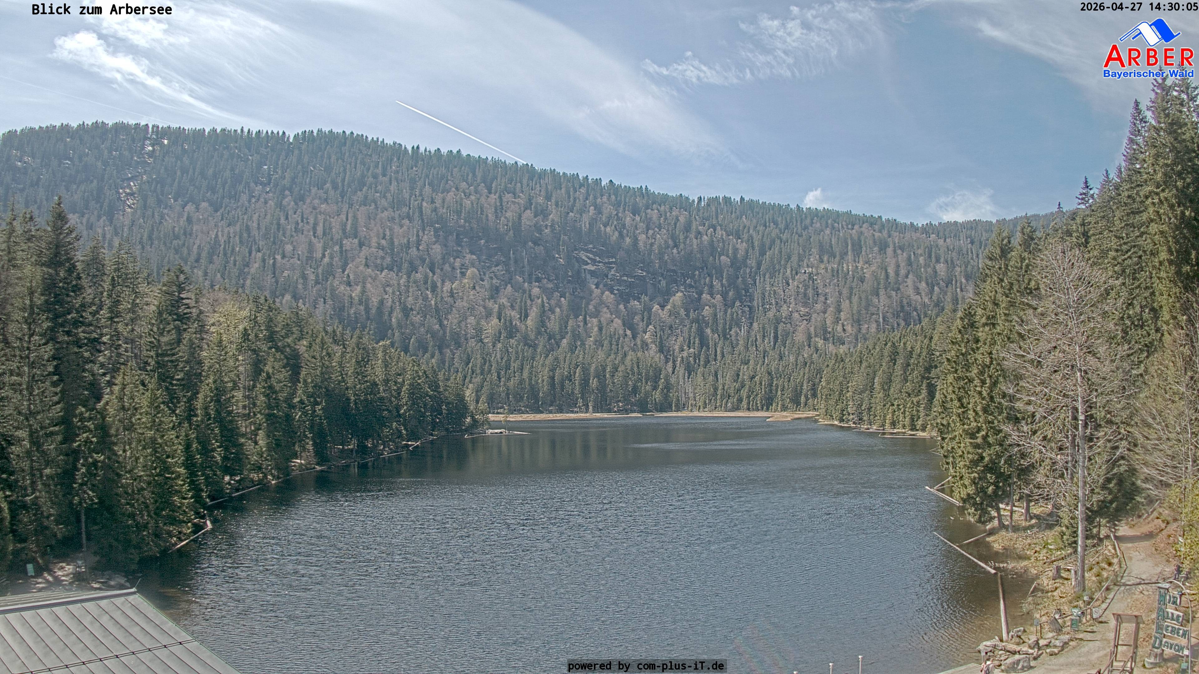 Archived image Webcam Lake "Großer Arbersee" (Bavarian Forest)