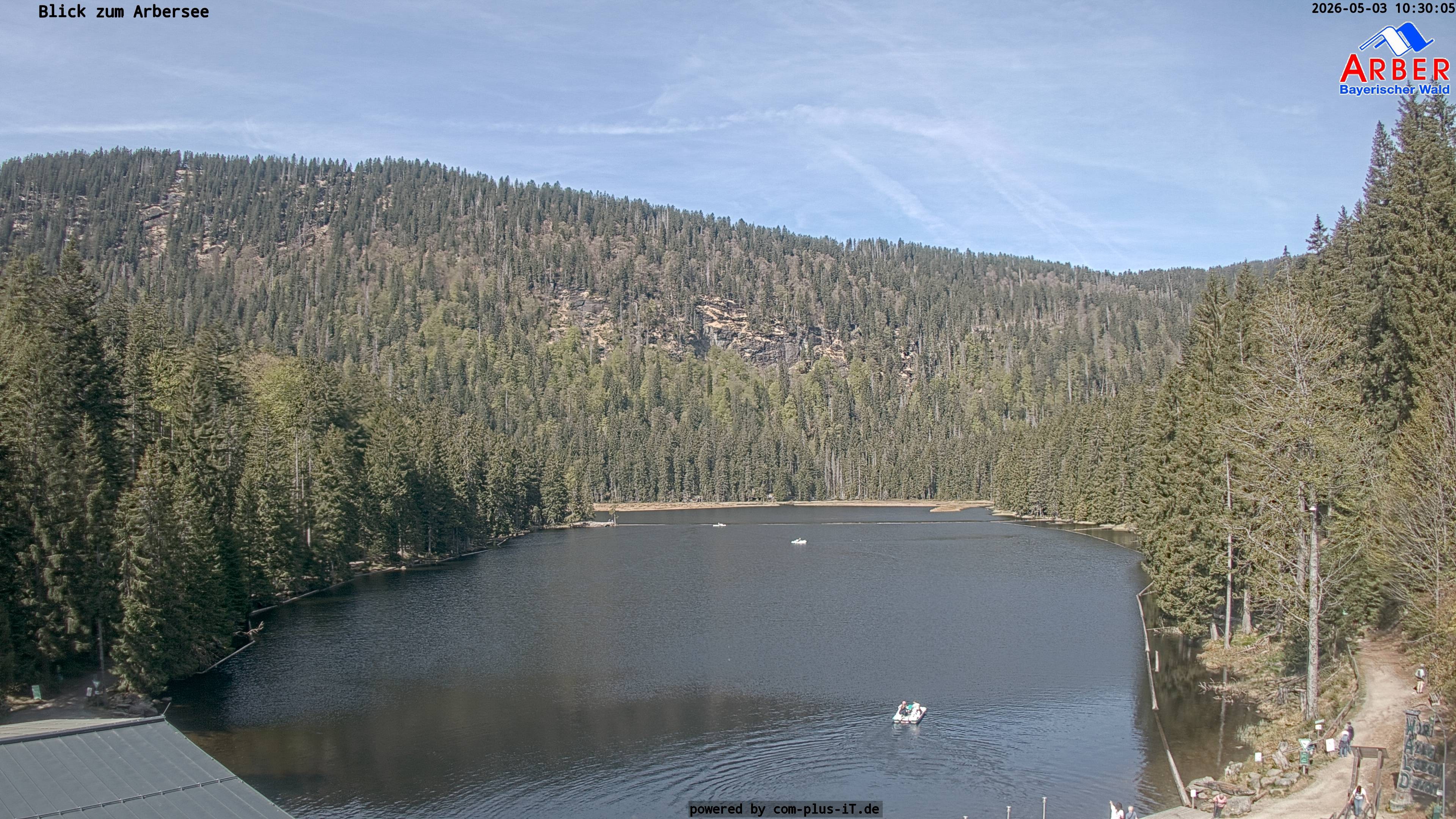Archived image Webcam Lake "Großer Arbersee" (Bavarian Forest)