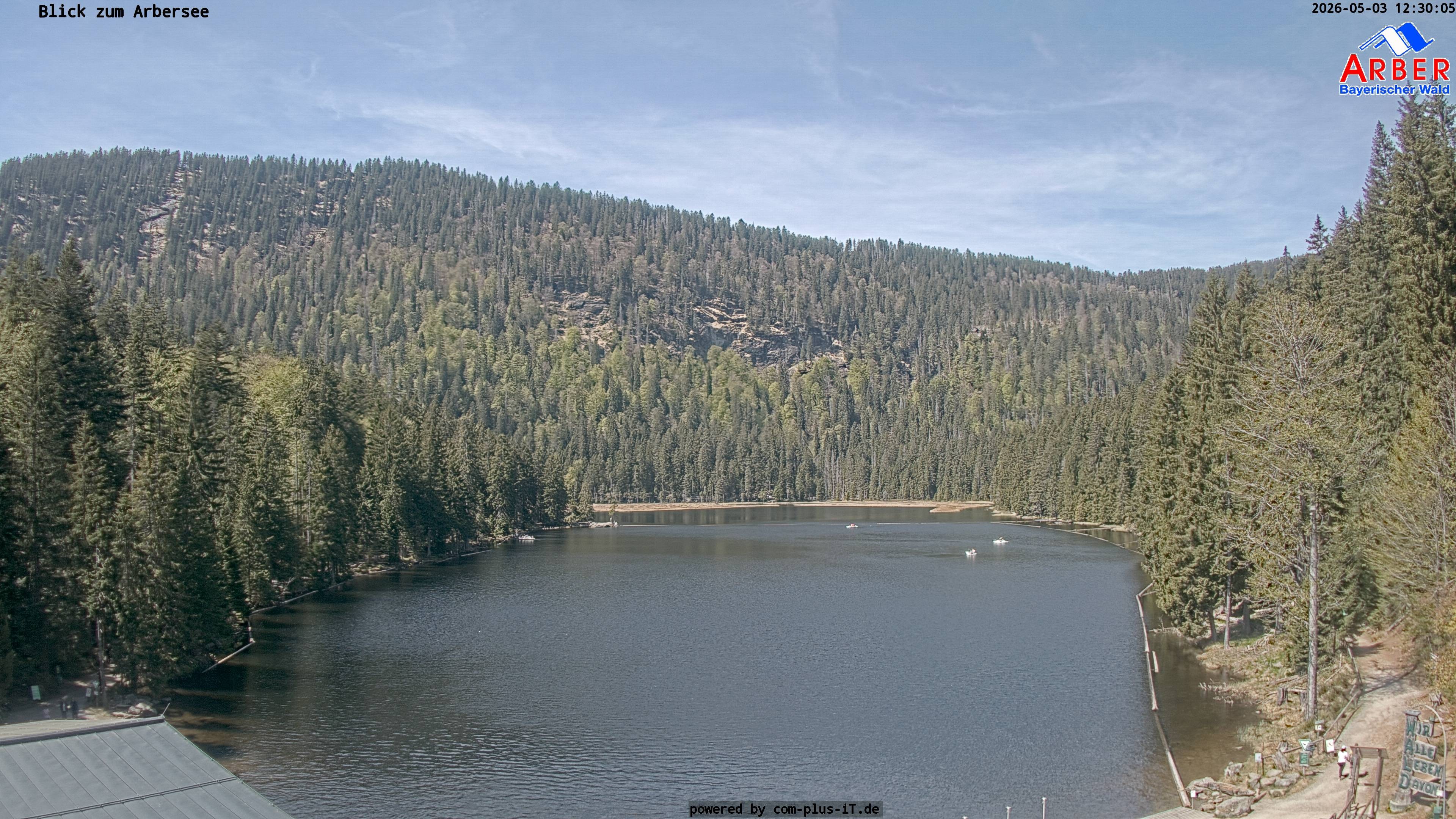 Archived image Webcam Lake "Großer Arbersee" (Bavarian Forest)