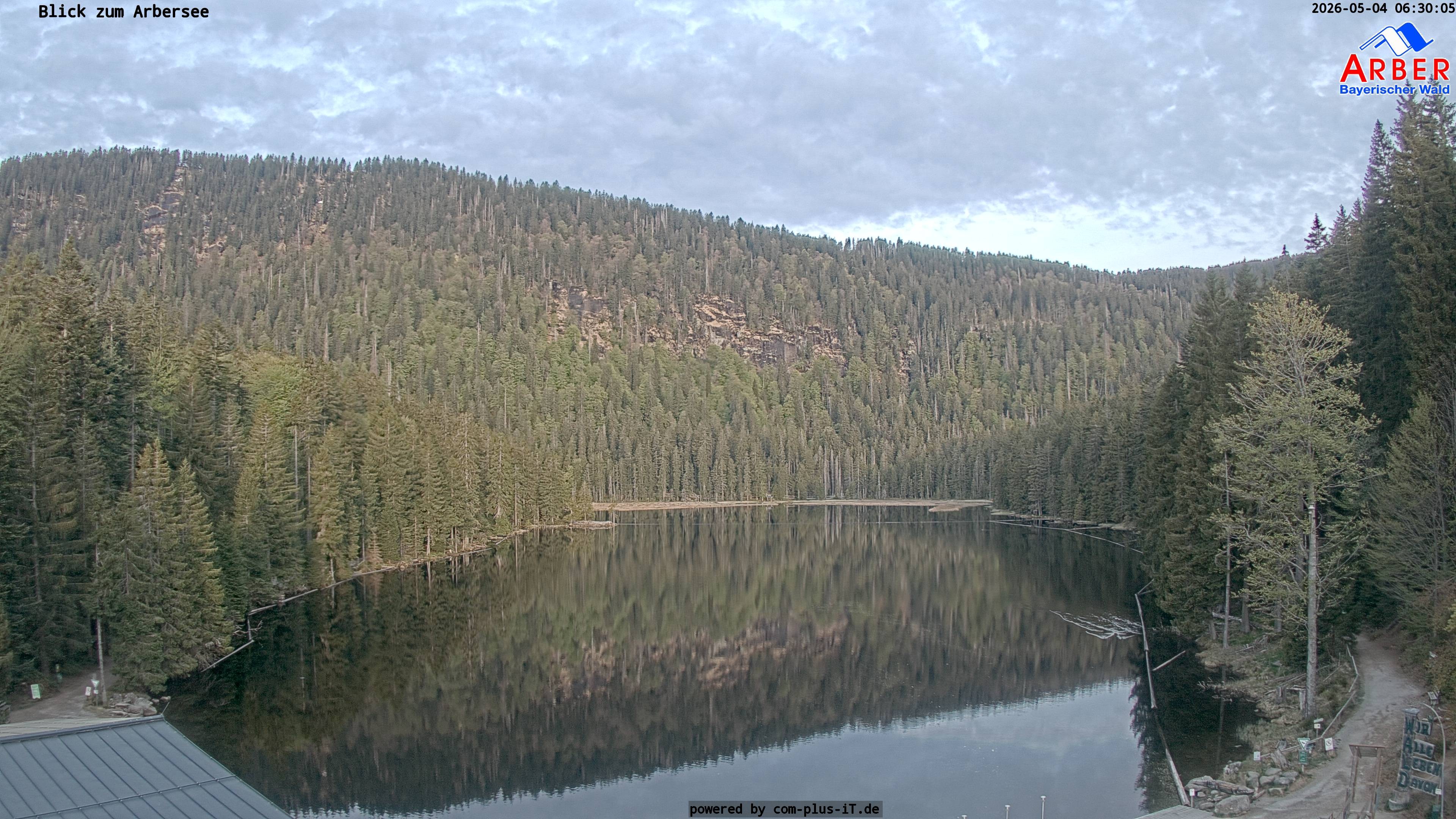 Archived image Webcam Lake "Großer Arbersee" (Bavarian Forest)