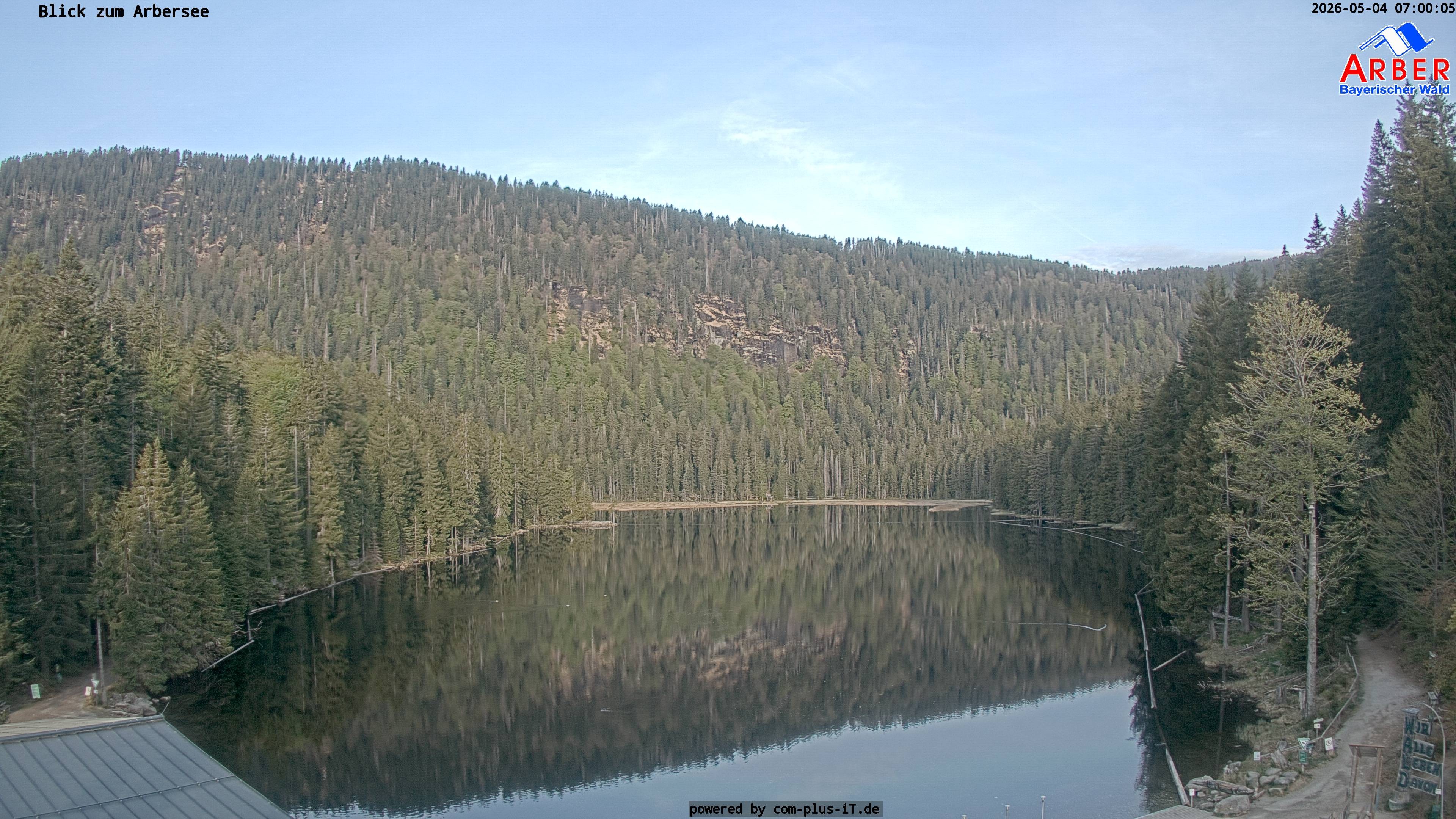 Archived image Webcam Lake "Großer Arbersee" (Bavarian Forest)