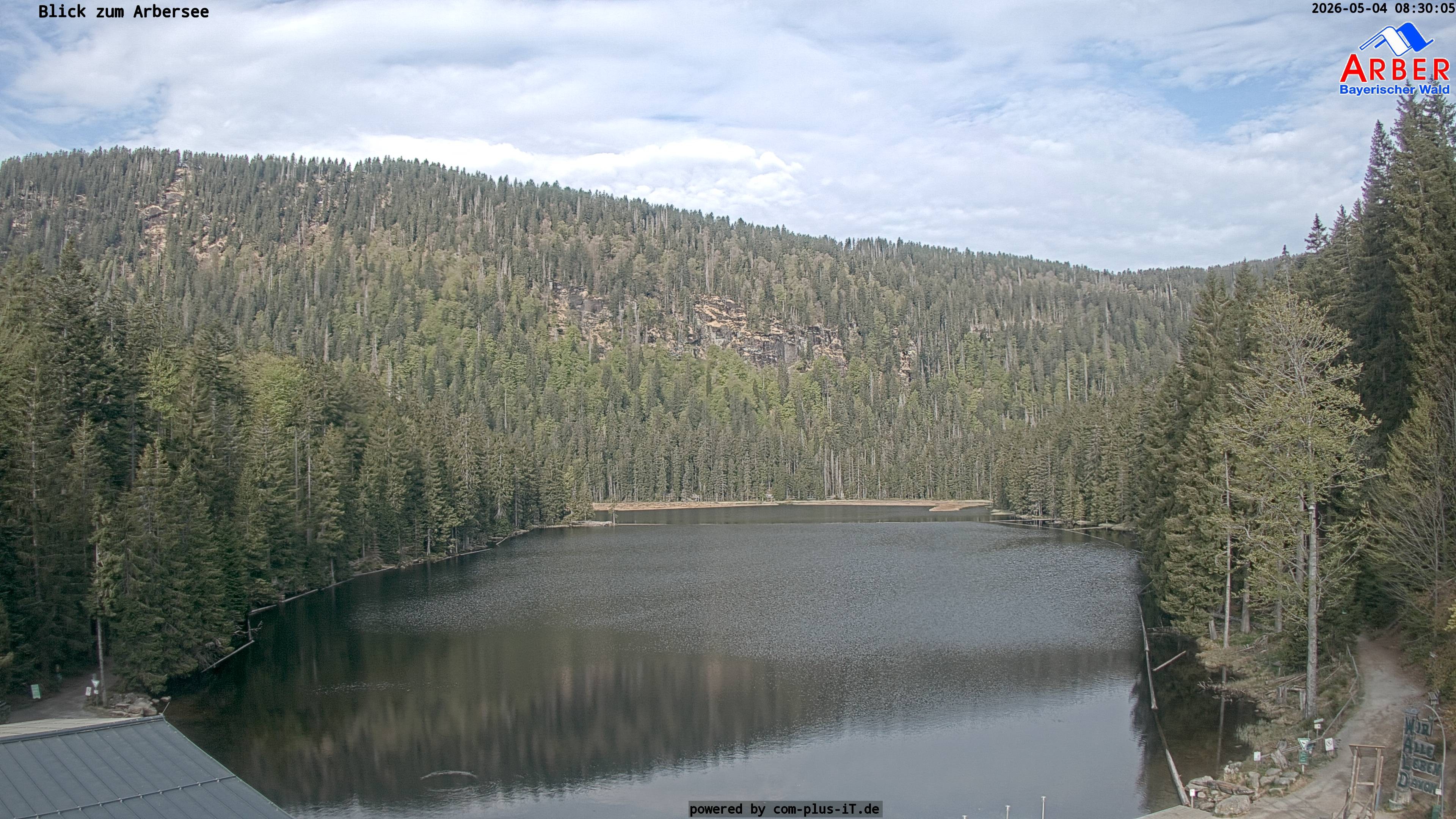 Archived image Webcam Lake "Großer Arbersee" (Bavarian Forest)