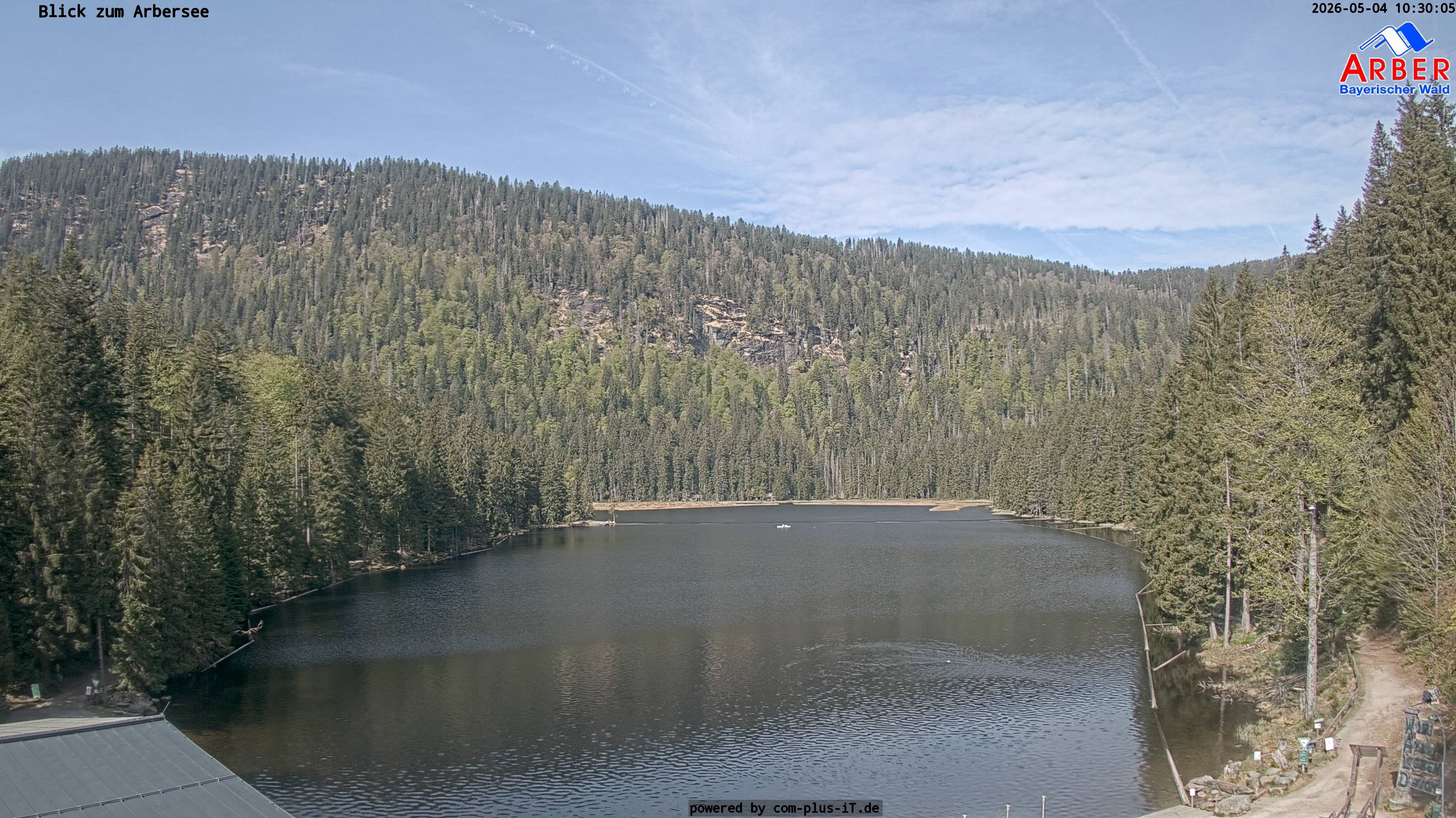 Archived image Webcam Lake "Großer Arbersee" (Bavarian Forest)