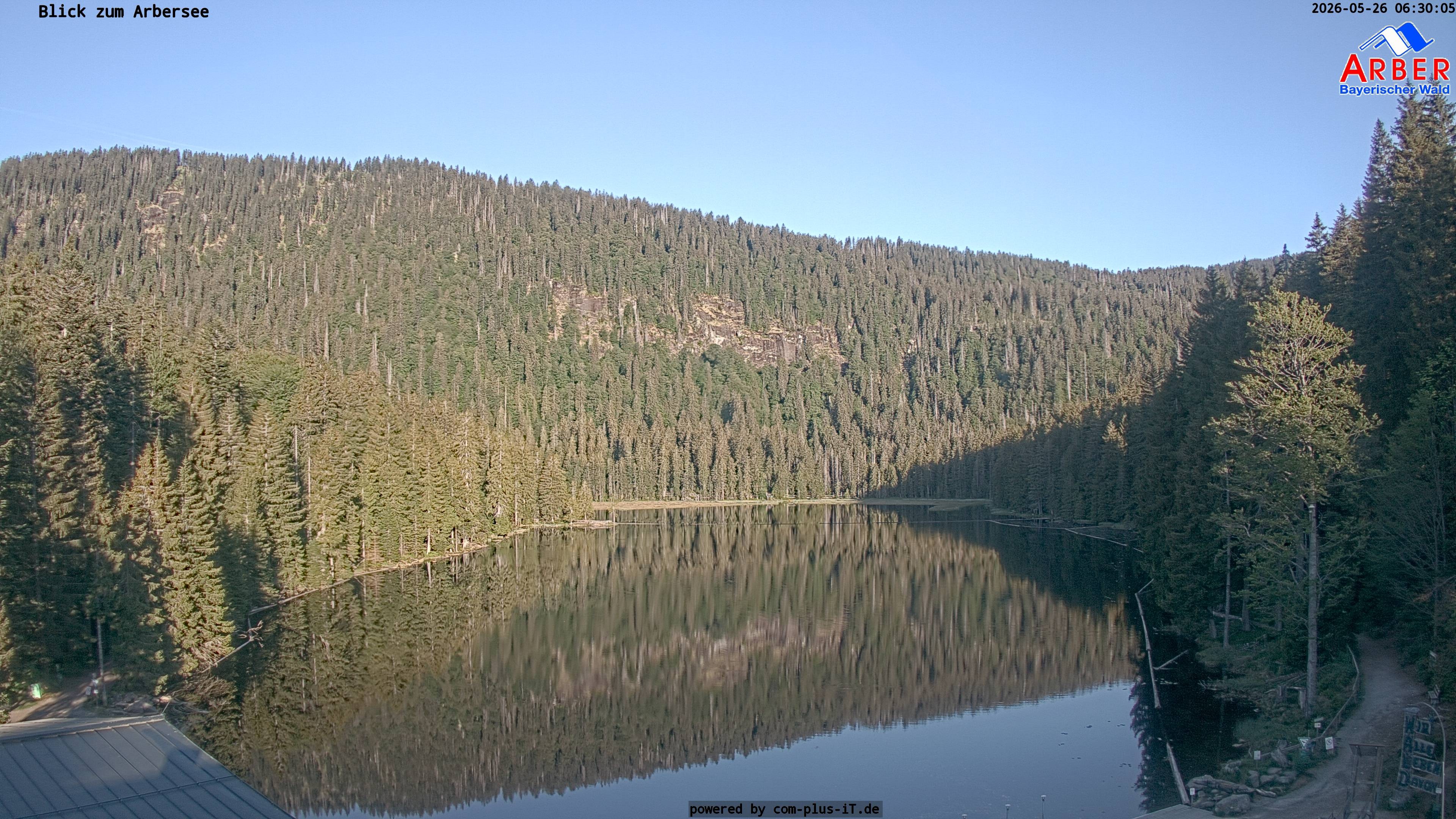 Archived image Webcam Lake "Großer Arbersee" (Bavarian Forest)
