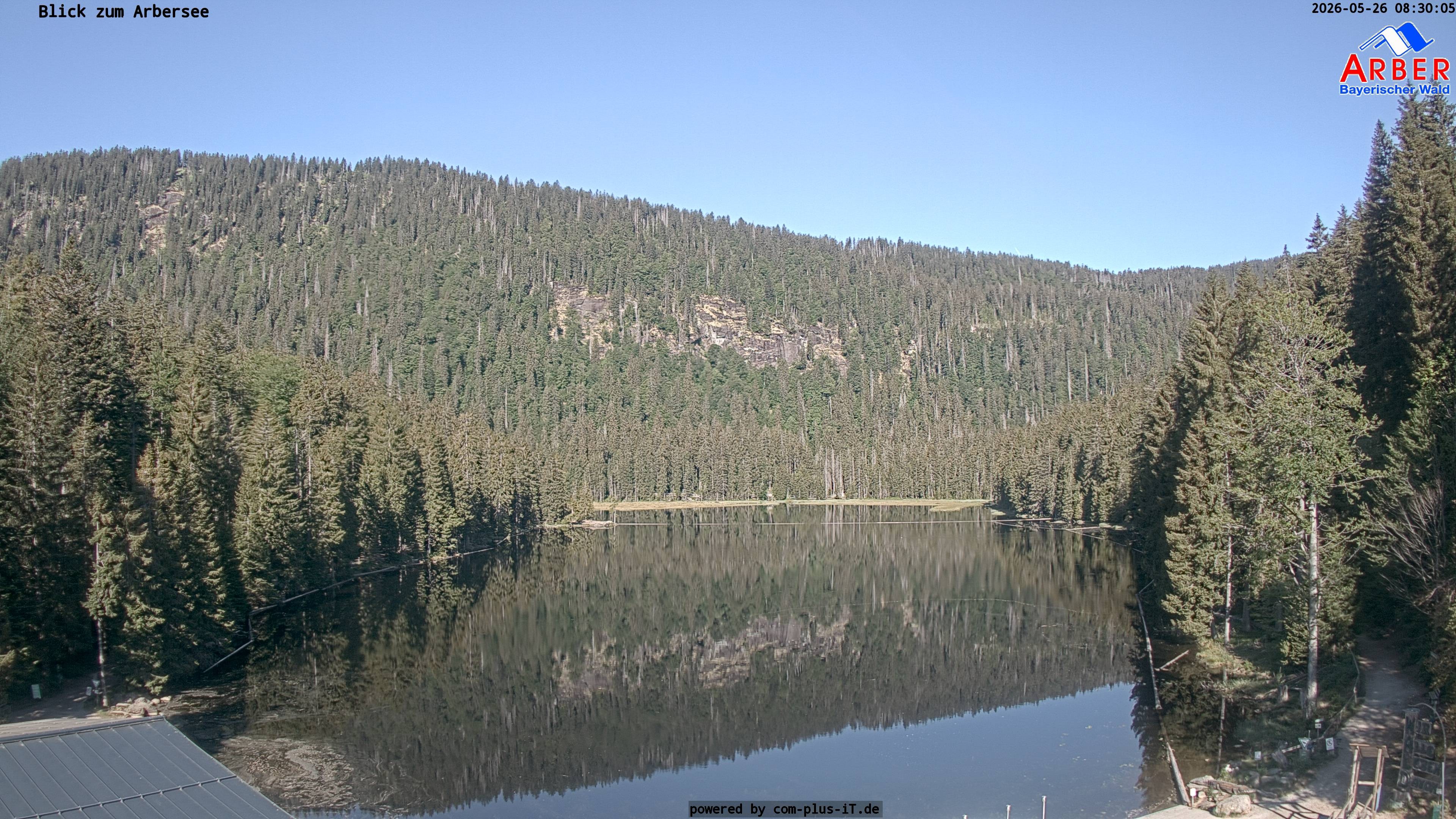 Archived image Webcam Lake "Großer Arbersee" (Bavarian Forest)
