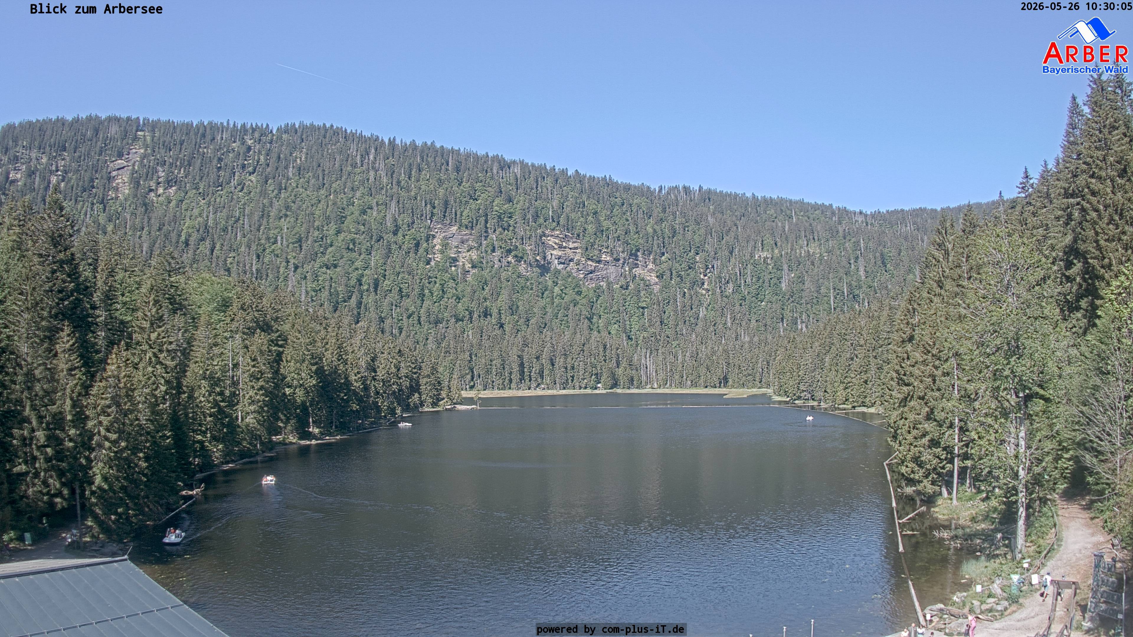 Archived image Webcam Lake "Großer Arbersee" (Bavarian Forest)