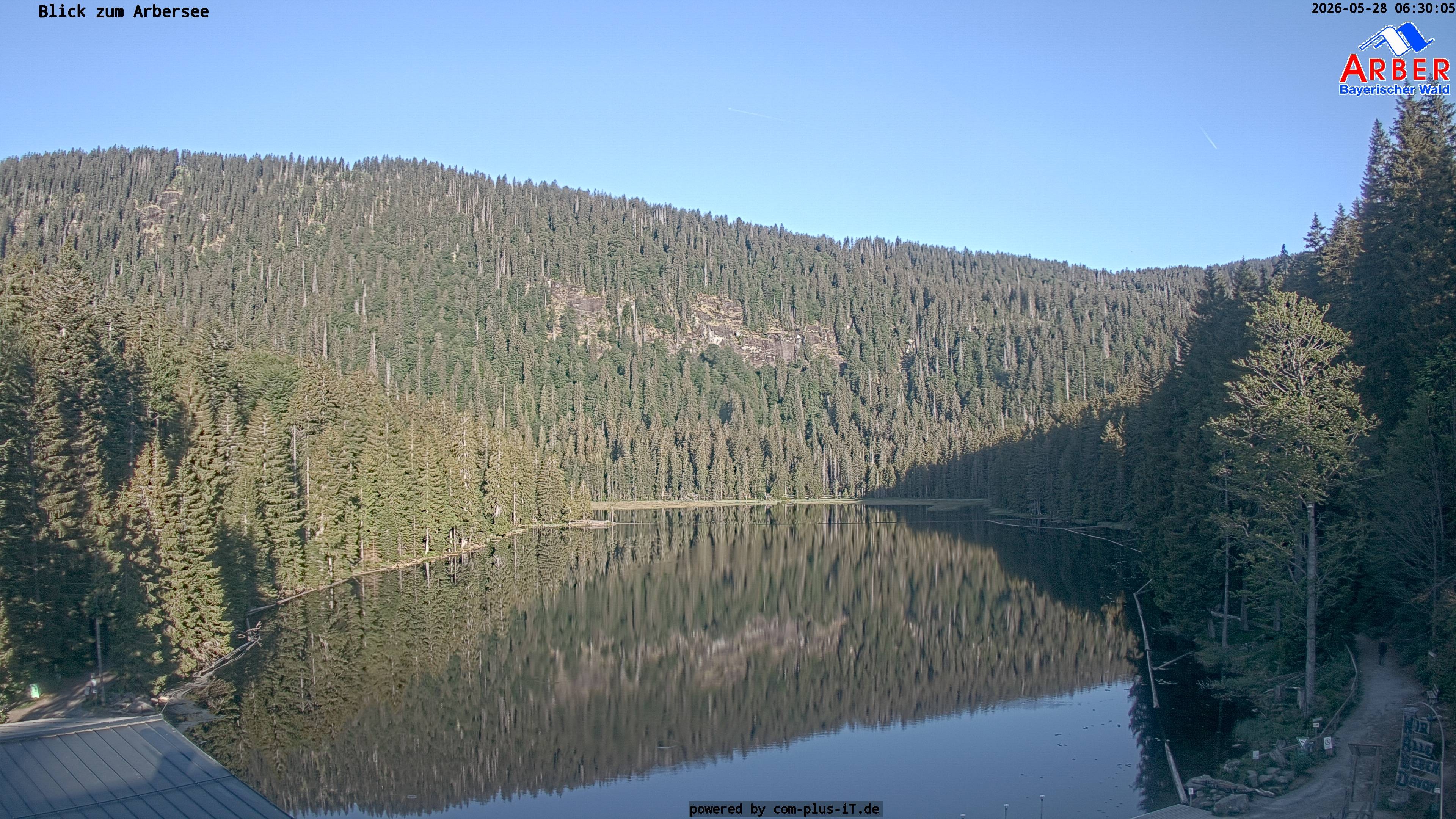 Archived image Webcam Lake "Großer Arbersee" (Bavarian Forest)