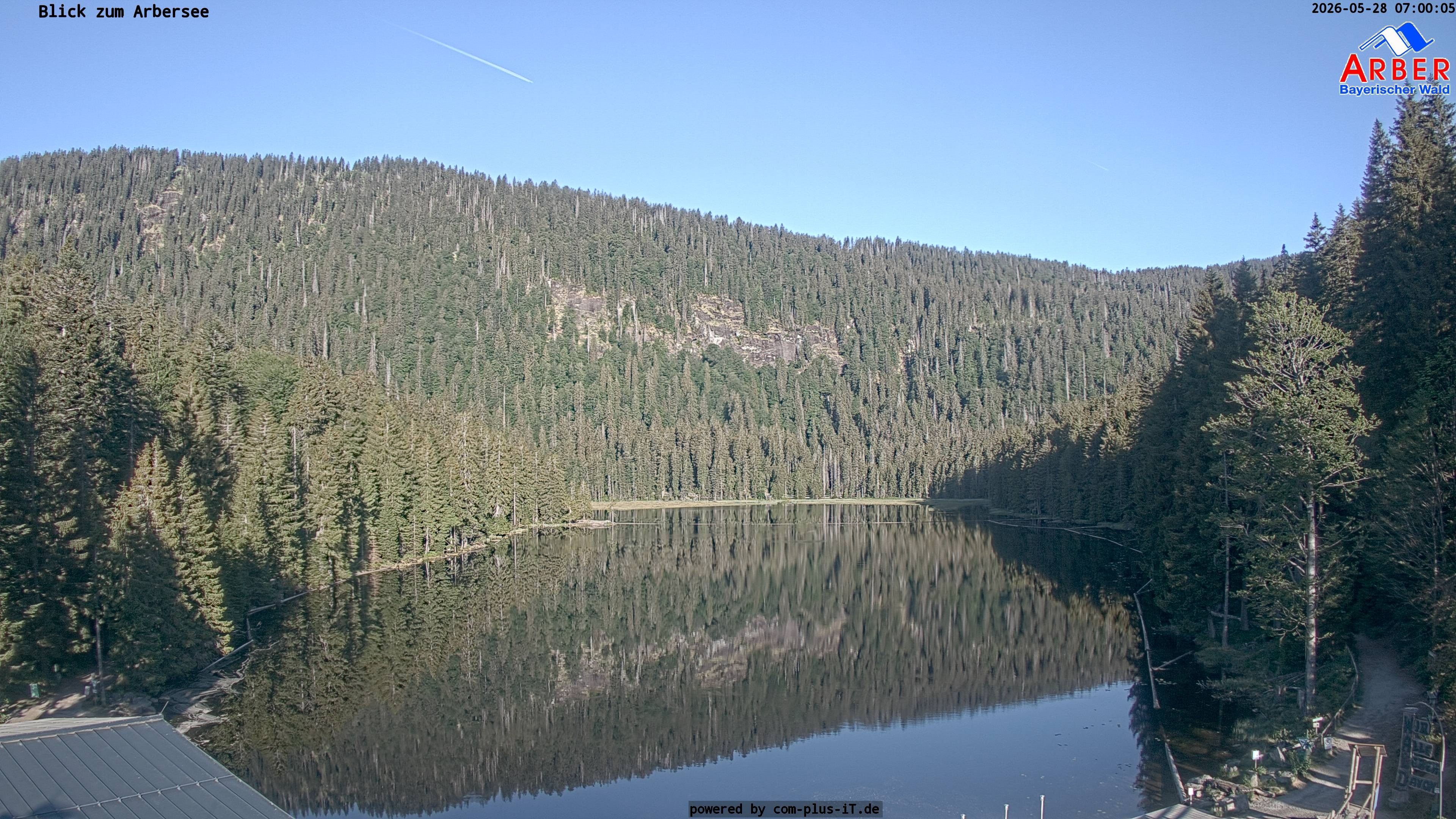 Archived image Webcam Lake "Großer Arbersee" (Bavarian Forest)