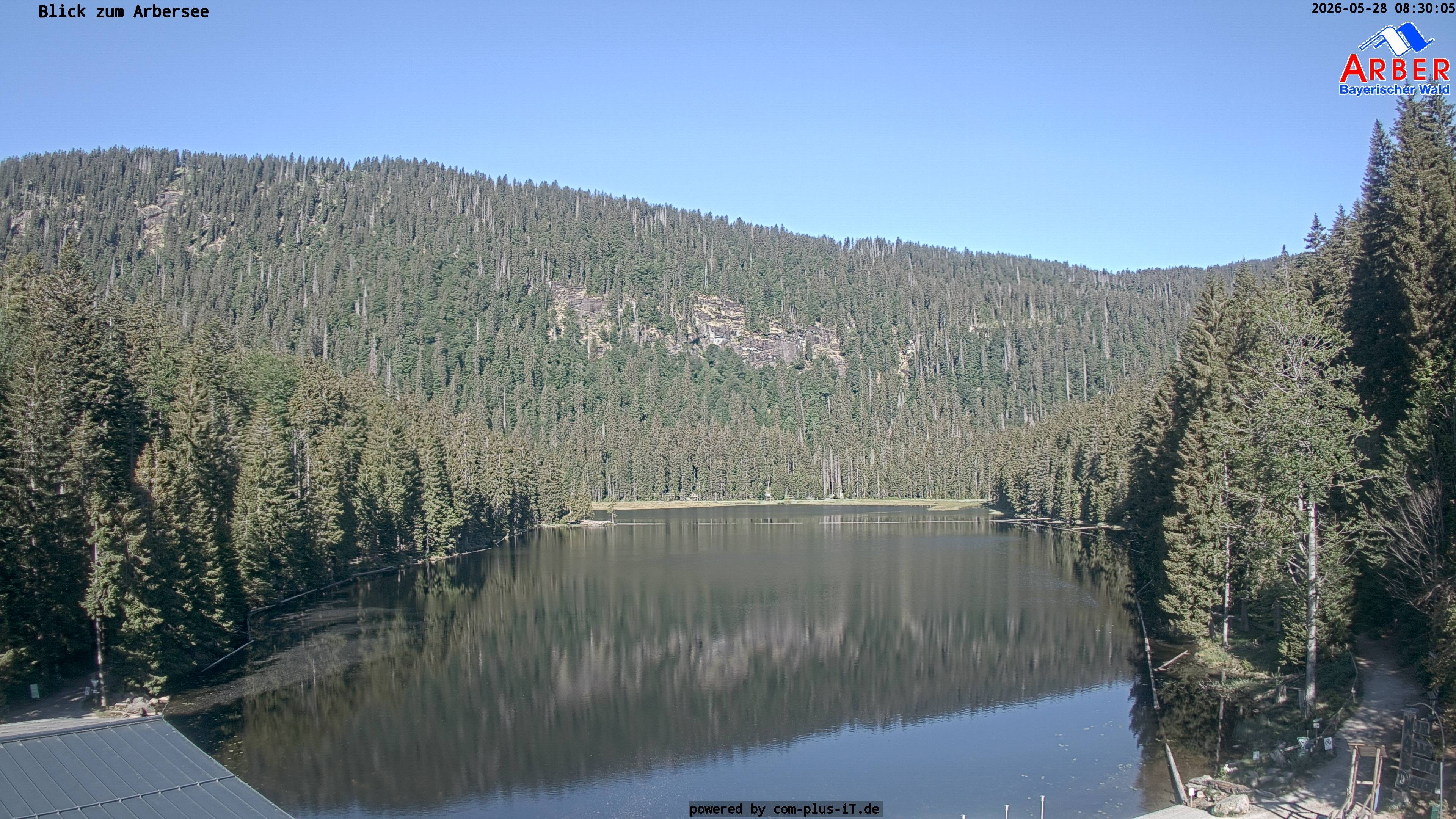 Archived image Webcam Lake "Großer Arbersee" (Bavarian Forest)