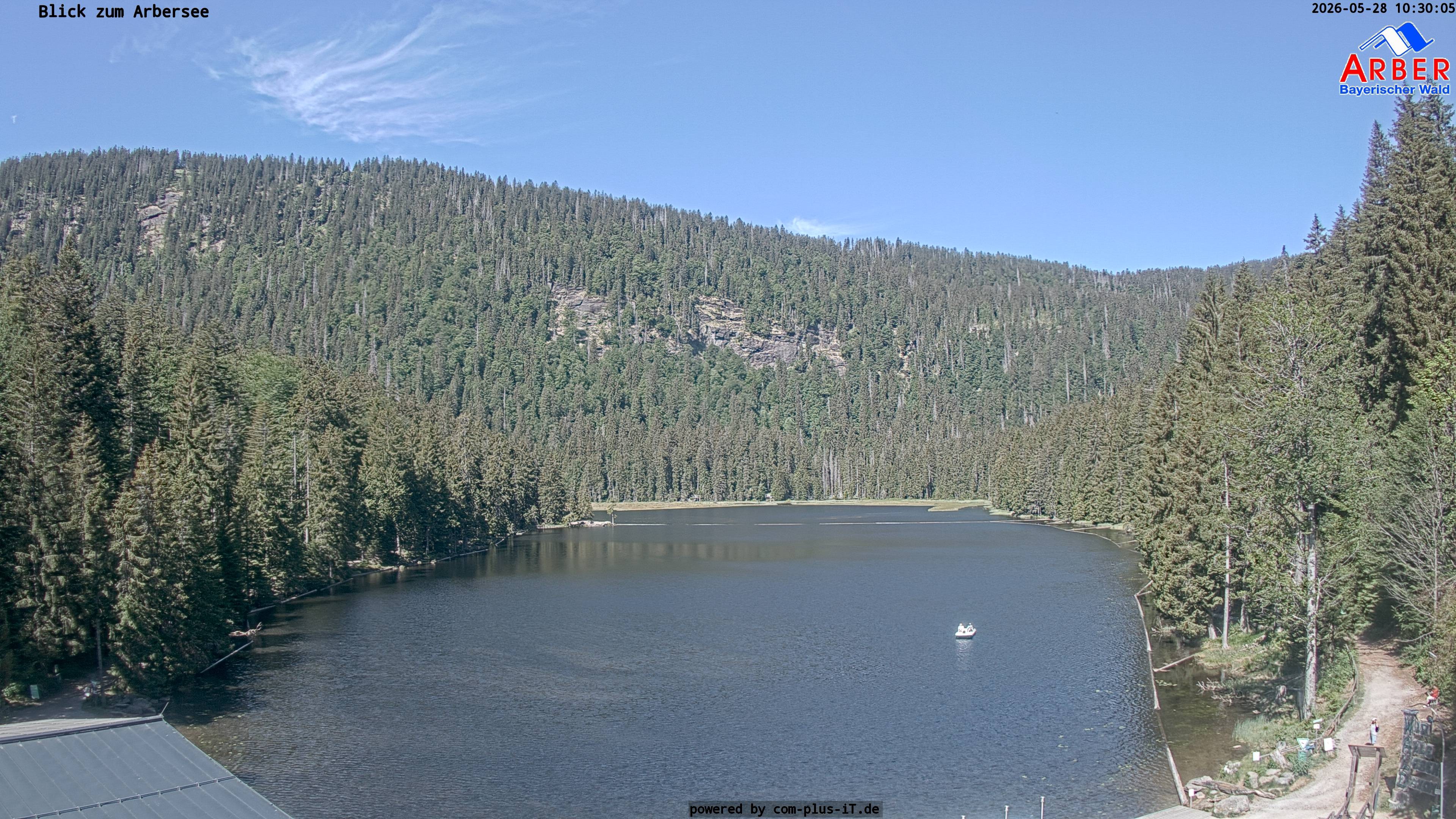 Archived image Webcam Lake "Großer Arbersee" (Bavarian Forest)