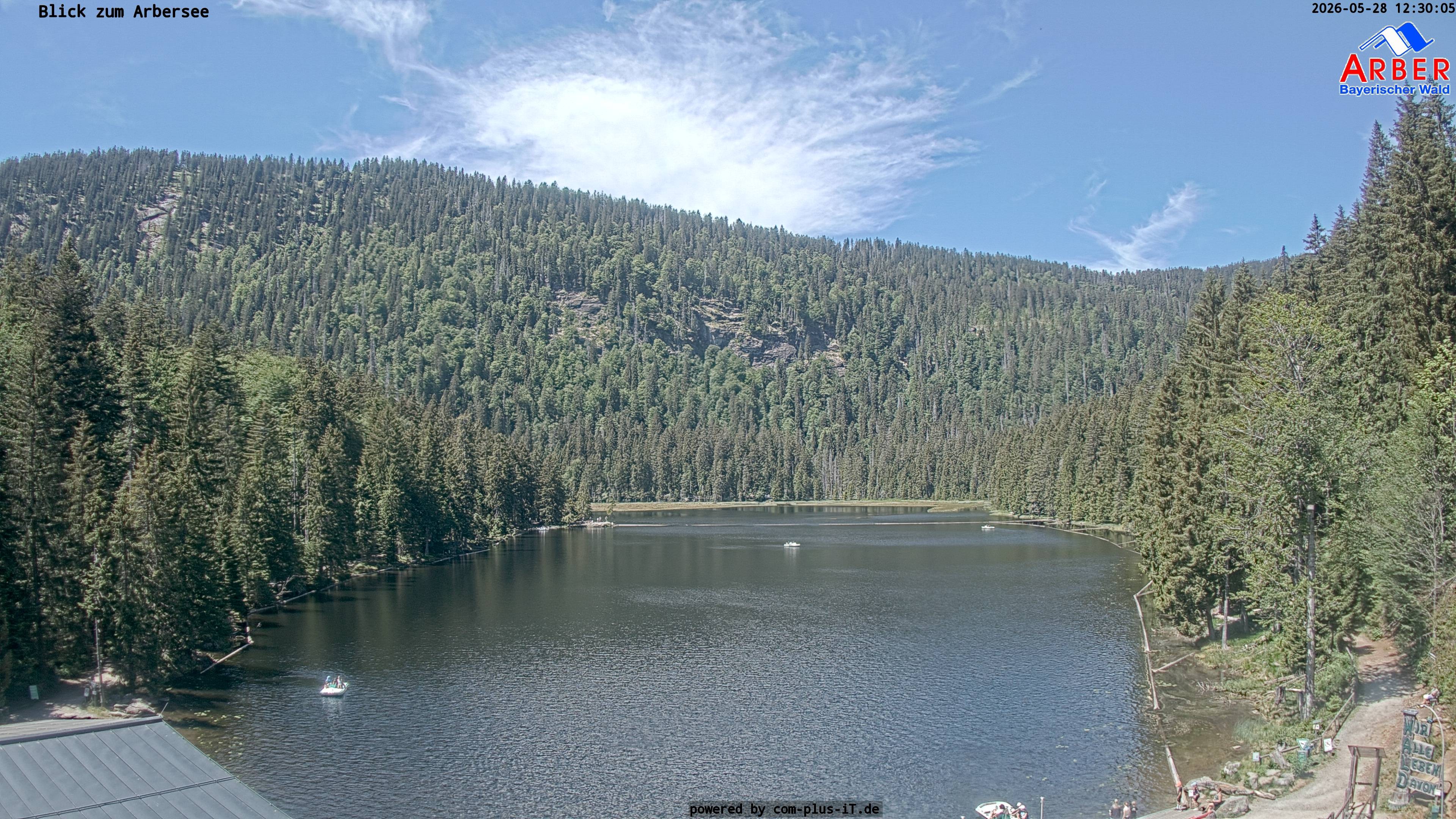 Archived image Webcam Lake "Großer Arbersee" (Bavarian Forest)