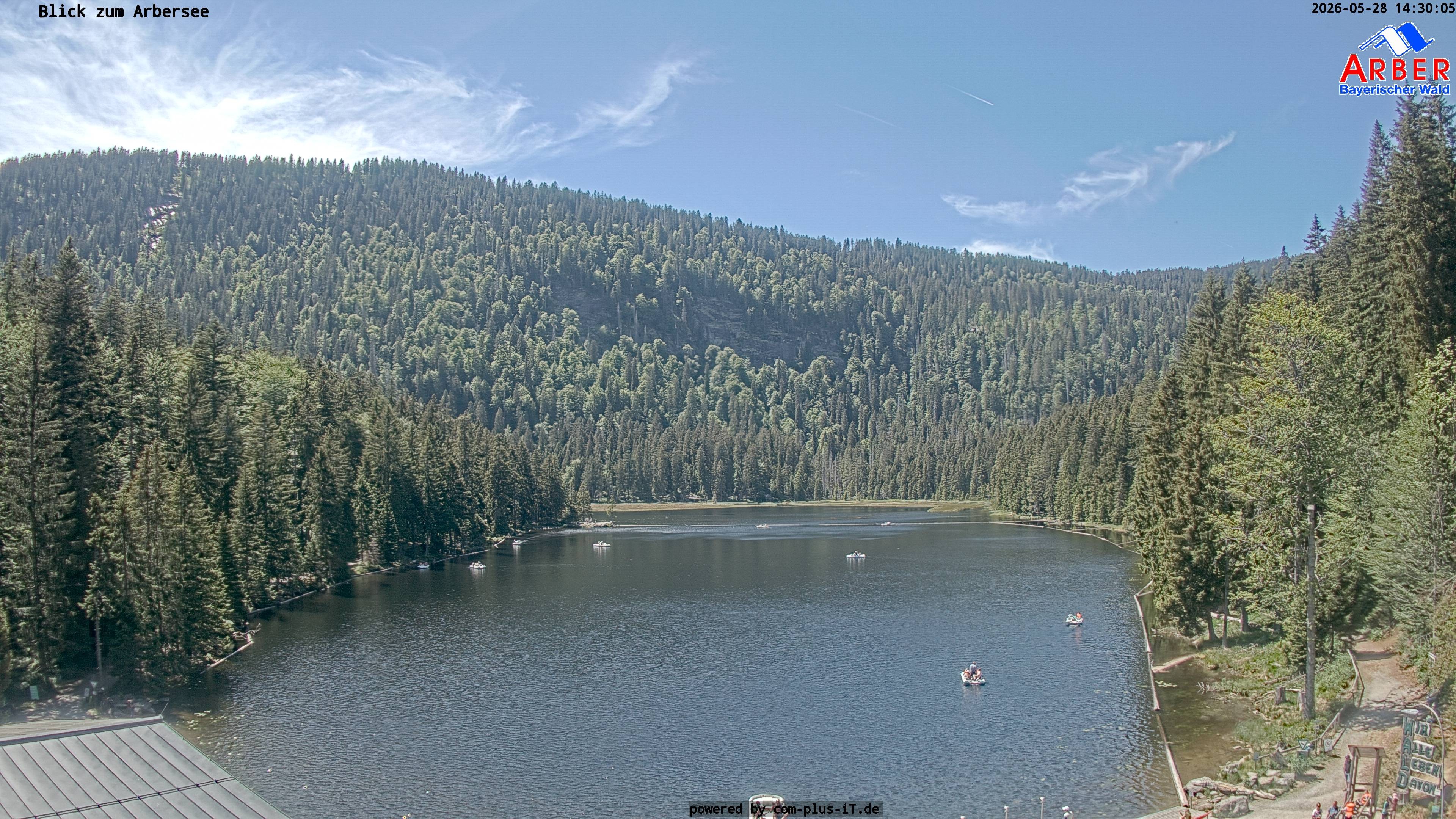 Archived image Webcam Lake "Großer Arbersee" (Bavarian Forest)