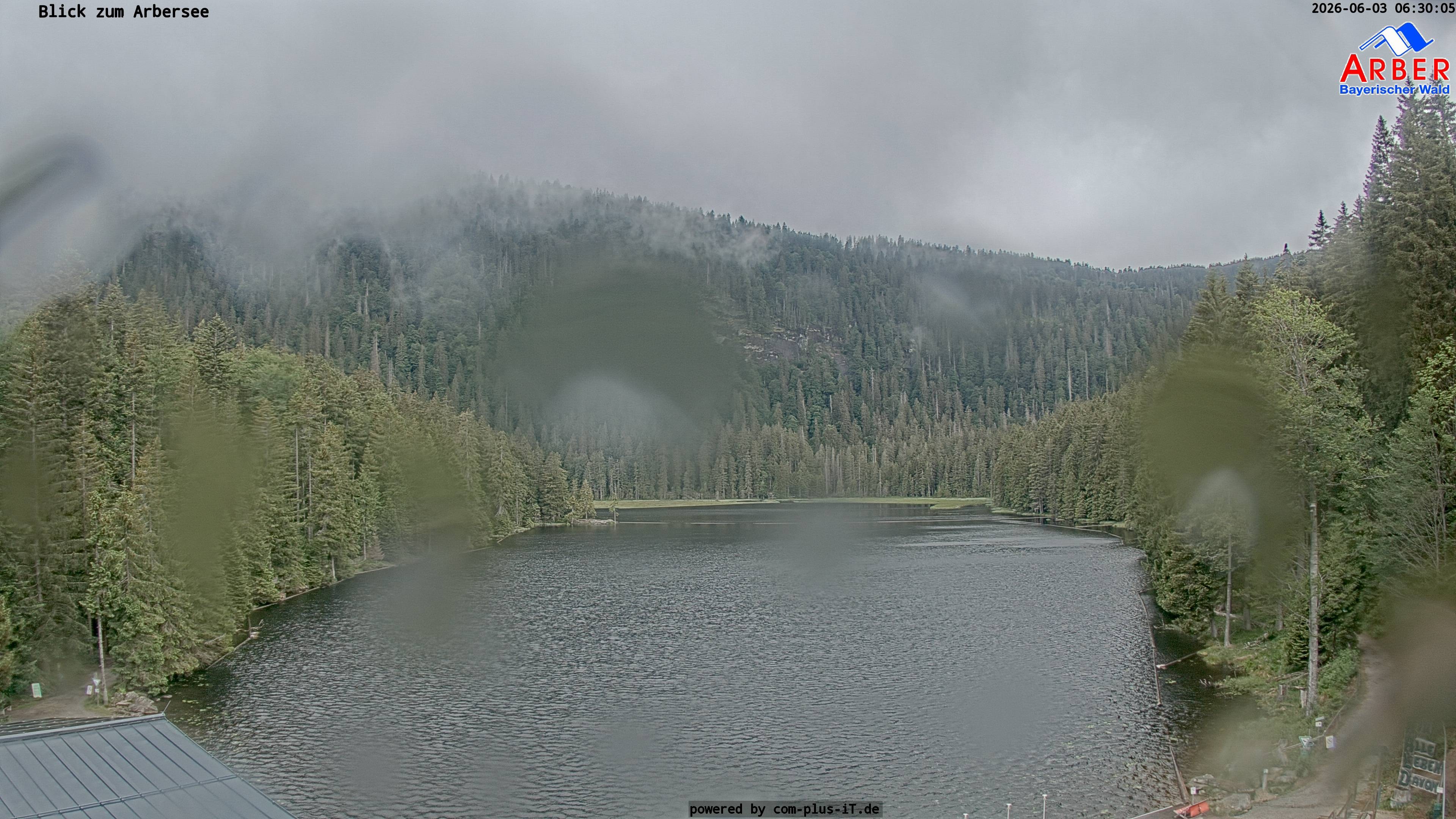Archived image Webcam Lake "Großer Arbersee" (Bavarian Forest)