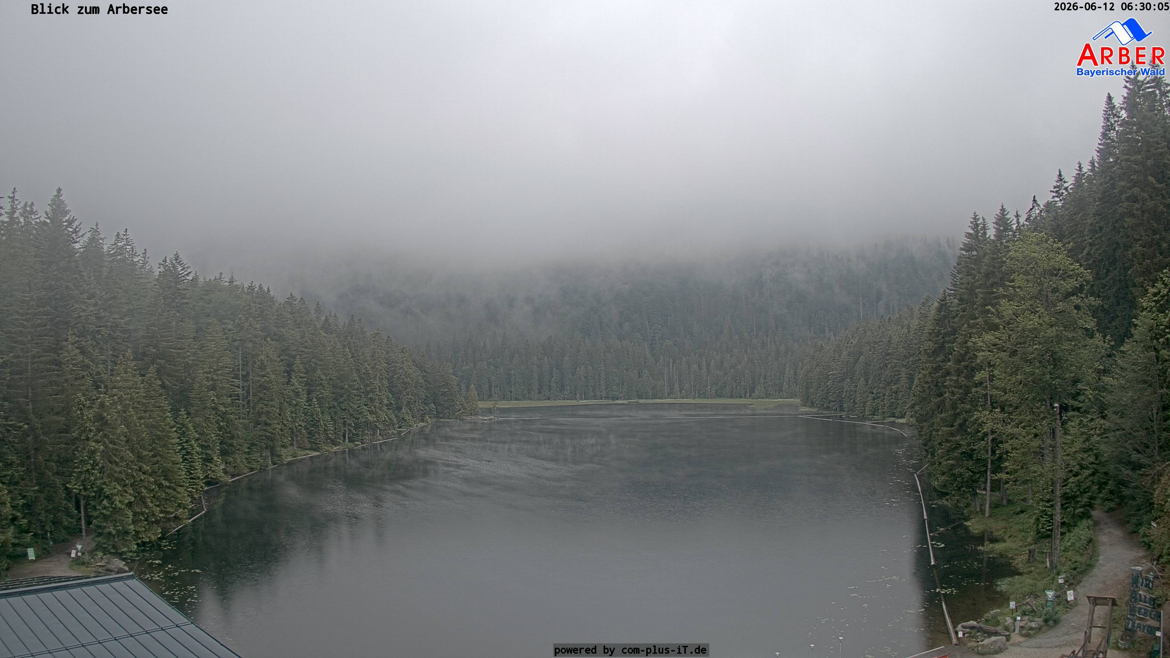 Archived image Webcam Lake "Großer Arbersee" (Bavarian Forest)