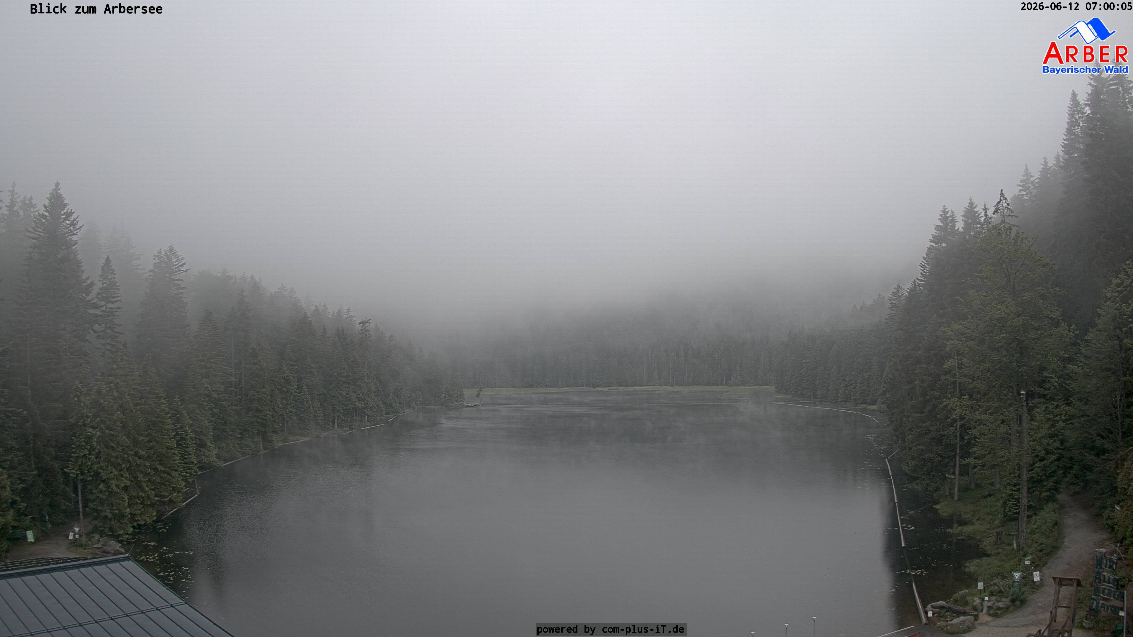 Archived image Webcam Lake "Großer Arbersee" (Bavarian Forest)