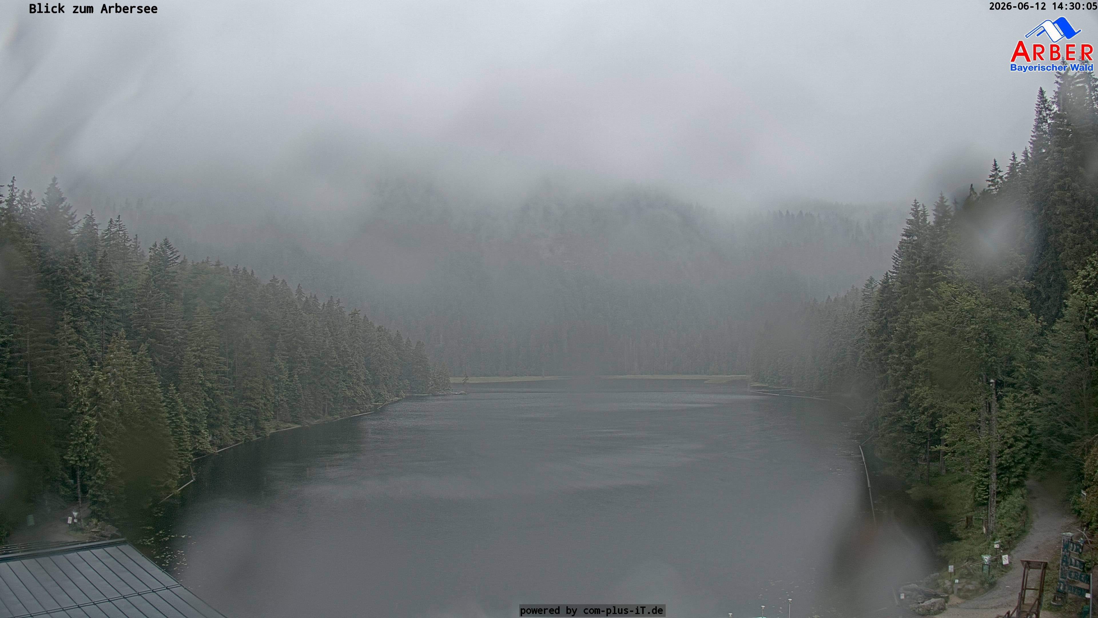 Archived image Webcam Lake "Großer Arbersee" (Bavarian Forest)