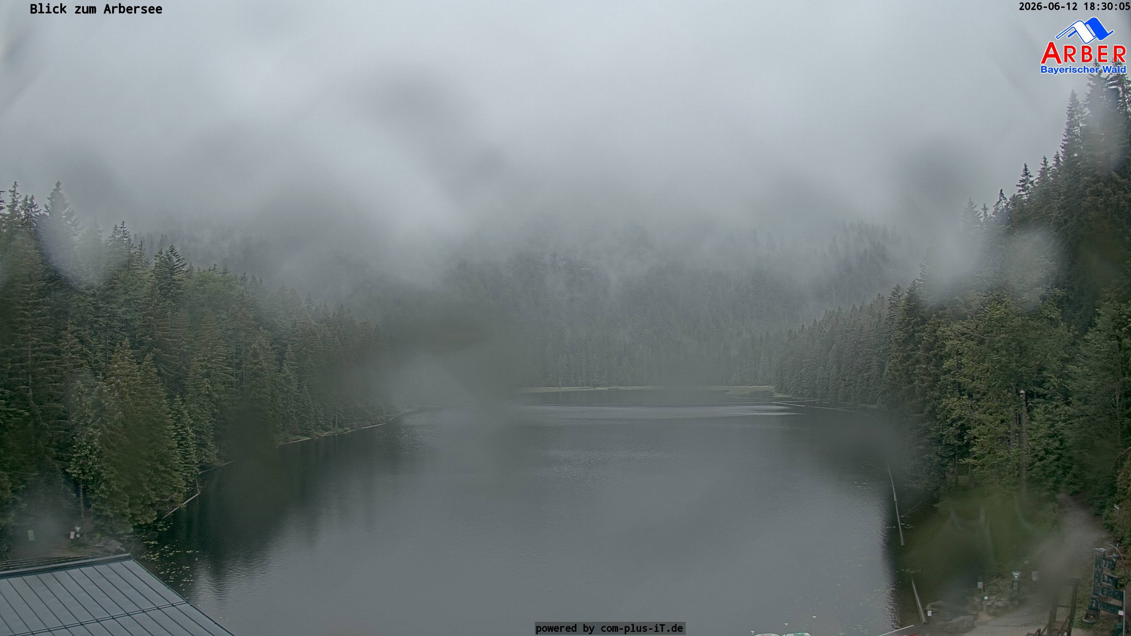 Archived image Webcam Lake "Großer Arbersee" (Bavarian Forest)