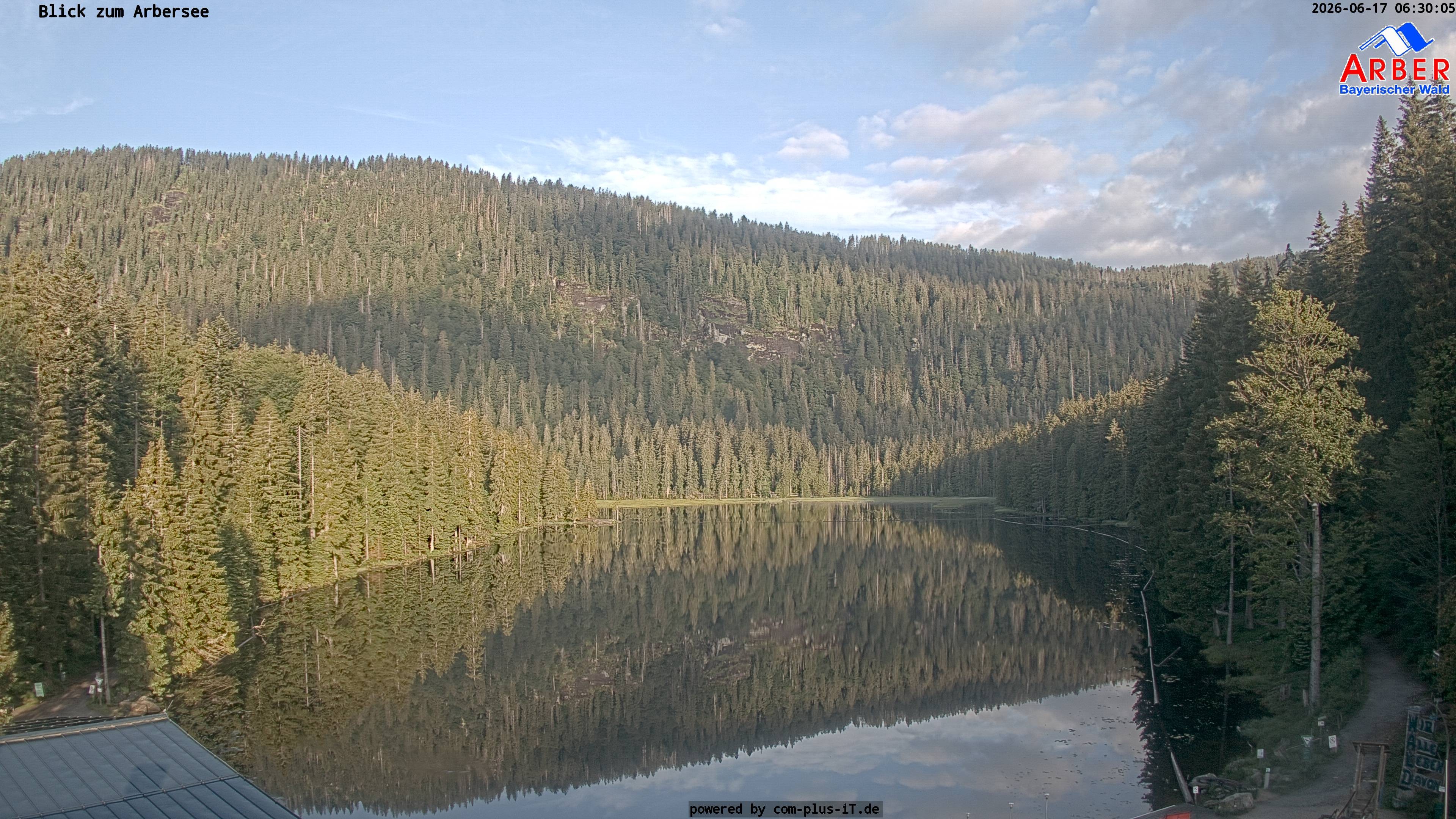 Archived image Webcam Lake "Großer Arbersee" (Bavarian Forest)