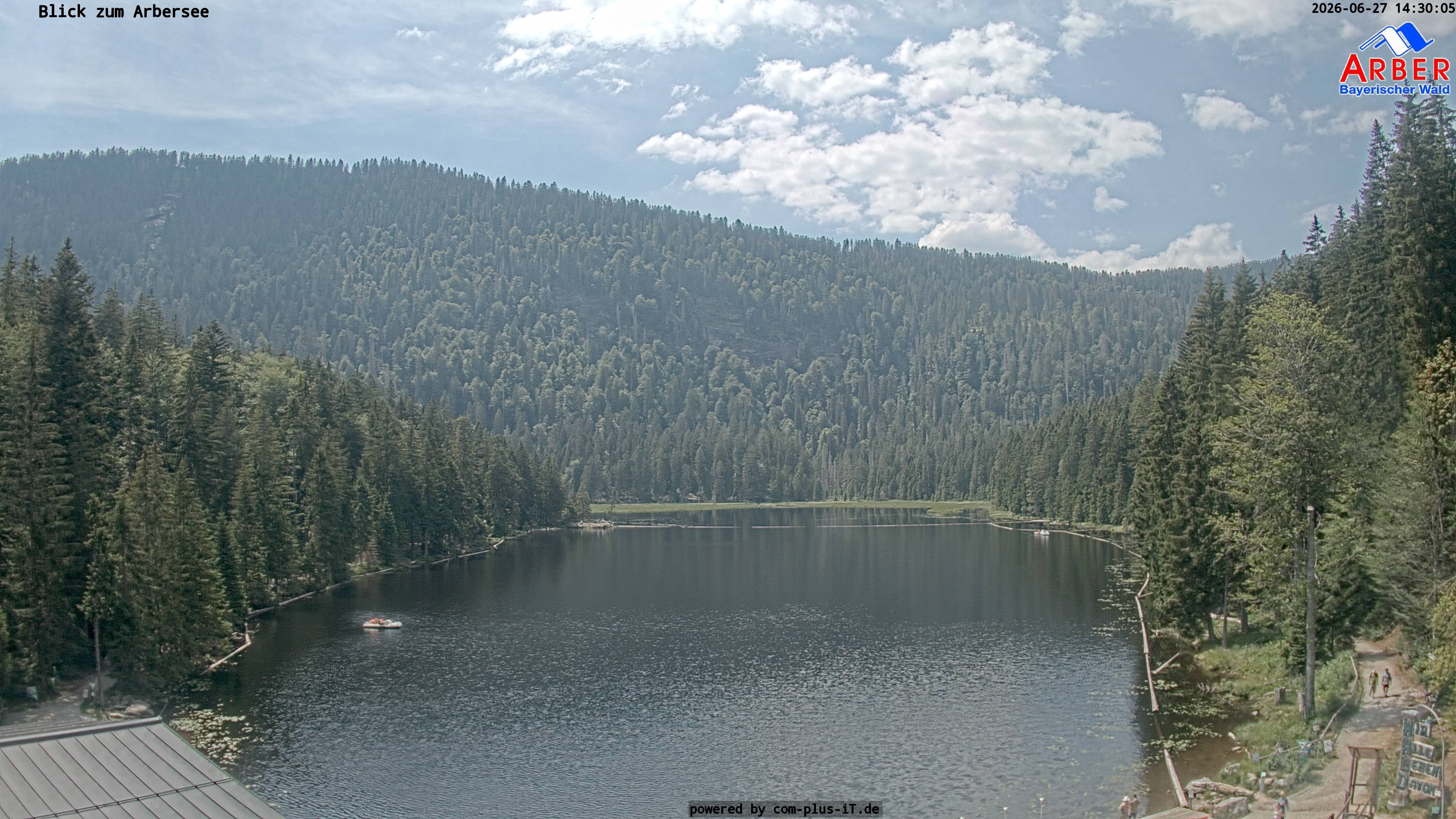 Archived image Webcam Lake "Großer Arbersee" (Bavarian Forest)