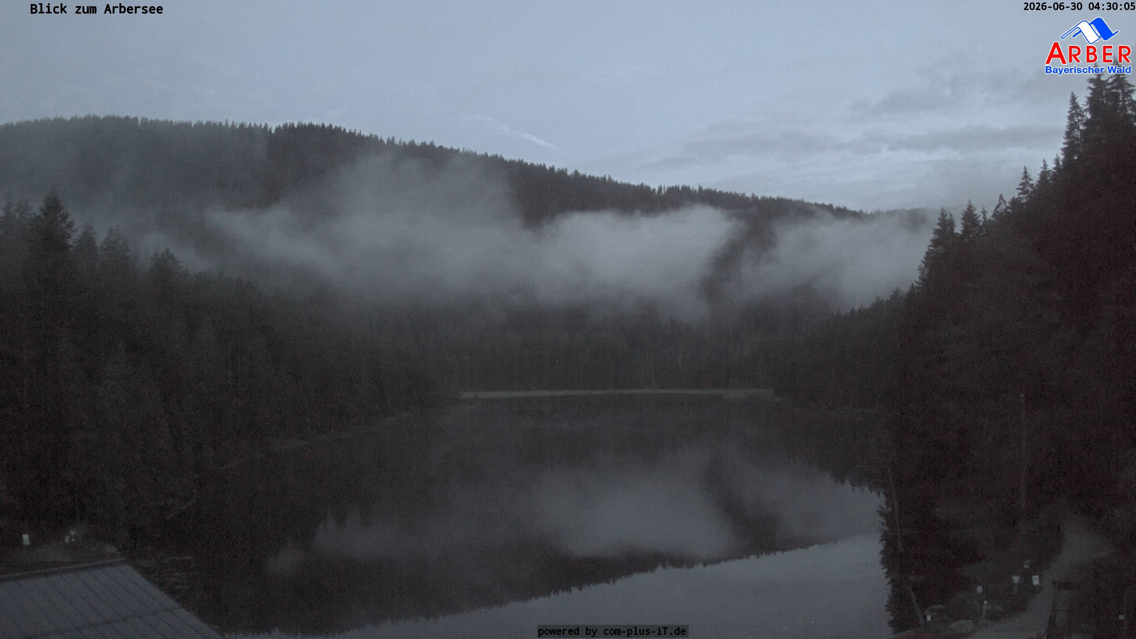 Archived image Webcam Lake "Großer Arbersee" (Bavarian Forest)