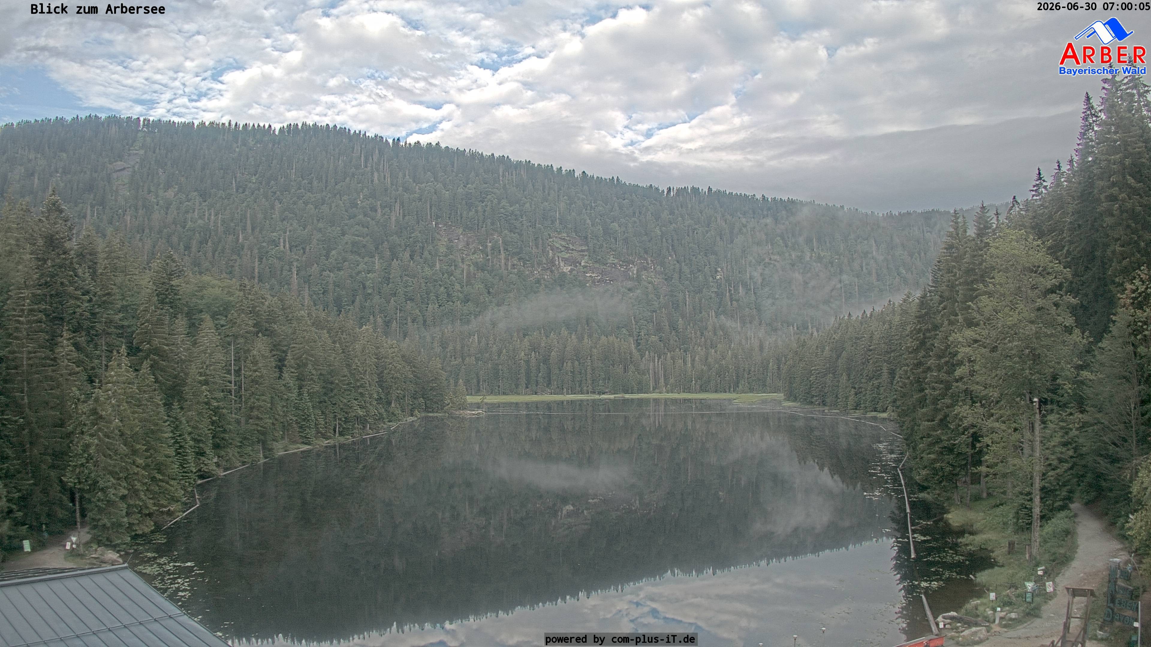 Archived image Webcam Lake "Großer Arbersee" (Bavarian Forest)