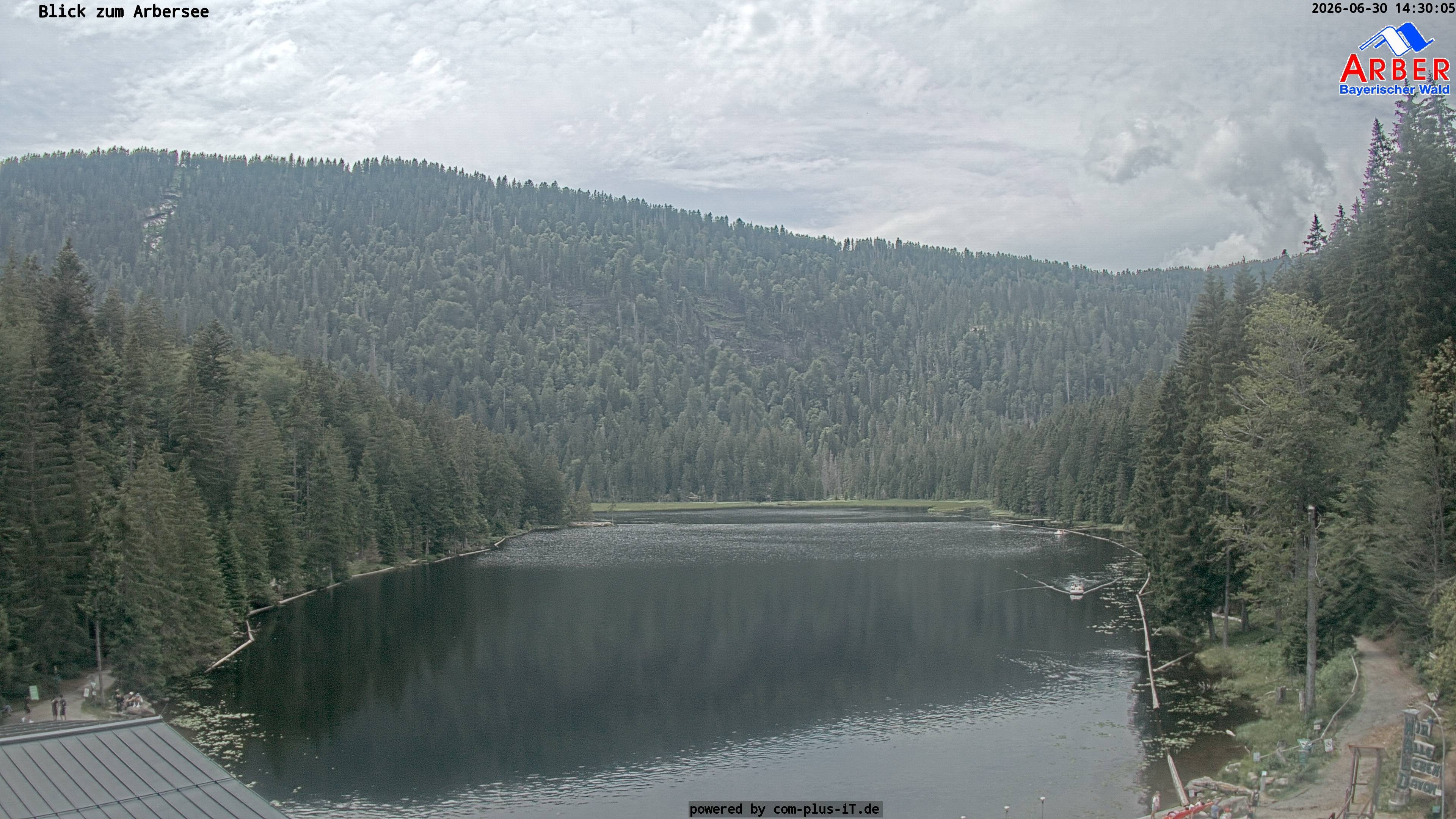 Archived image Webcam Lake "Großer Arbersee" (Bavarian Forest)