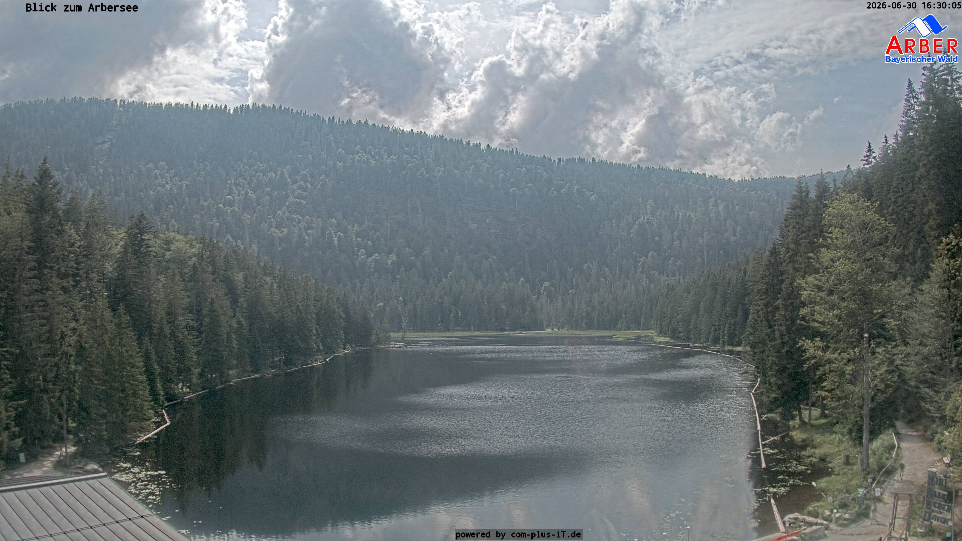 Archived image Webcam Lake "Großer Arbersee" (Bavarian Forest)