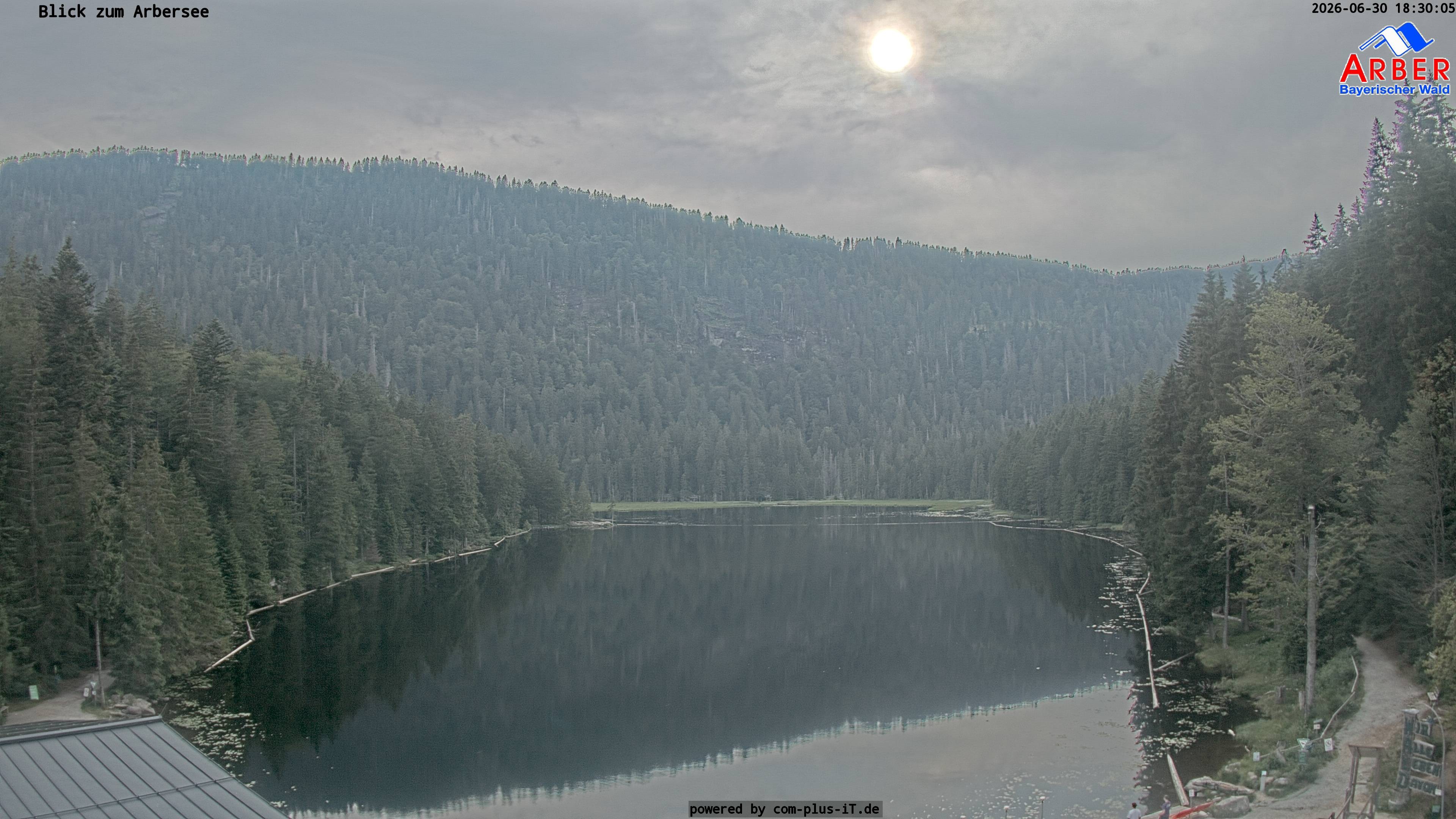 Archived image Webcam Lake "Großer Arbersee" (Bavarian Forest)