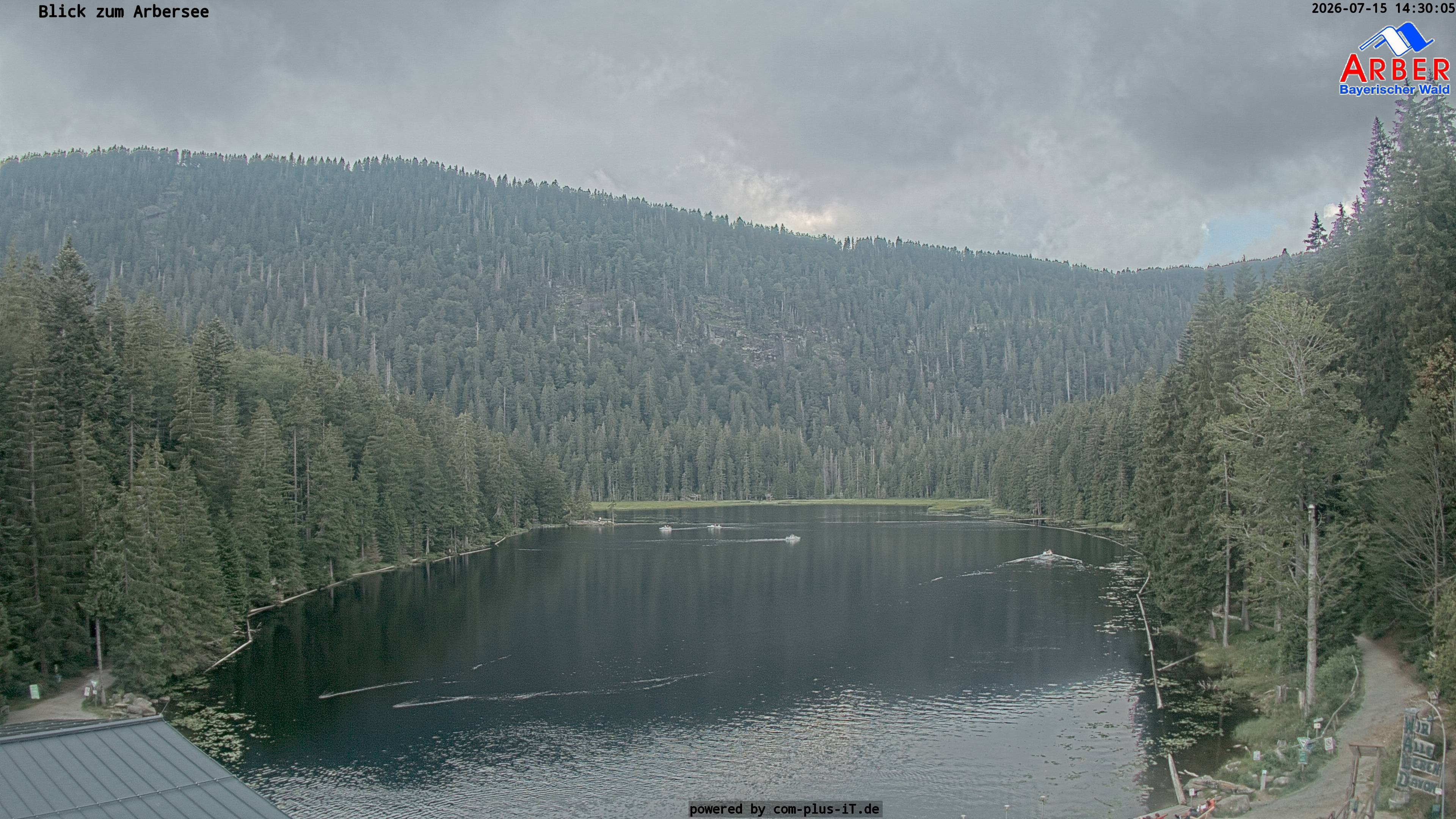 Archived image Webcam Lake "Großer Arbersee" (Bavarian Forest)