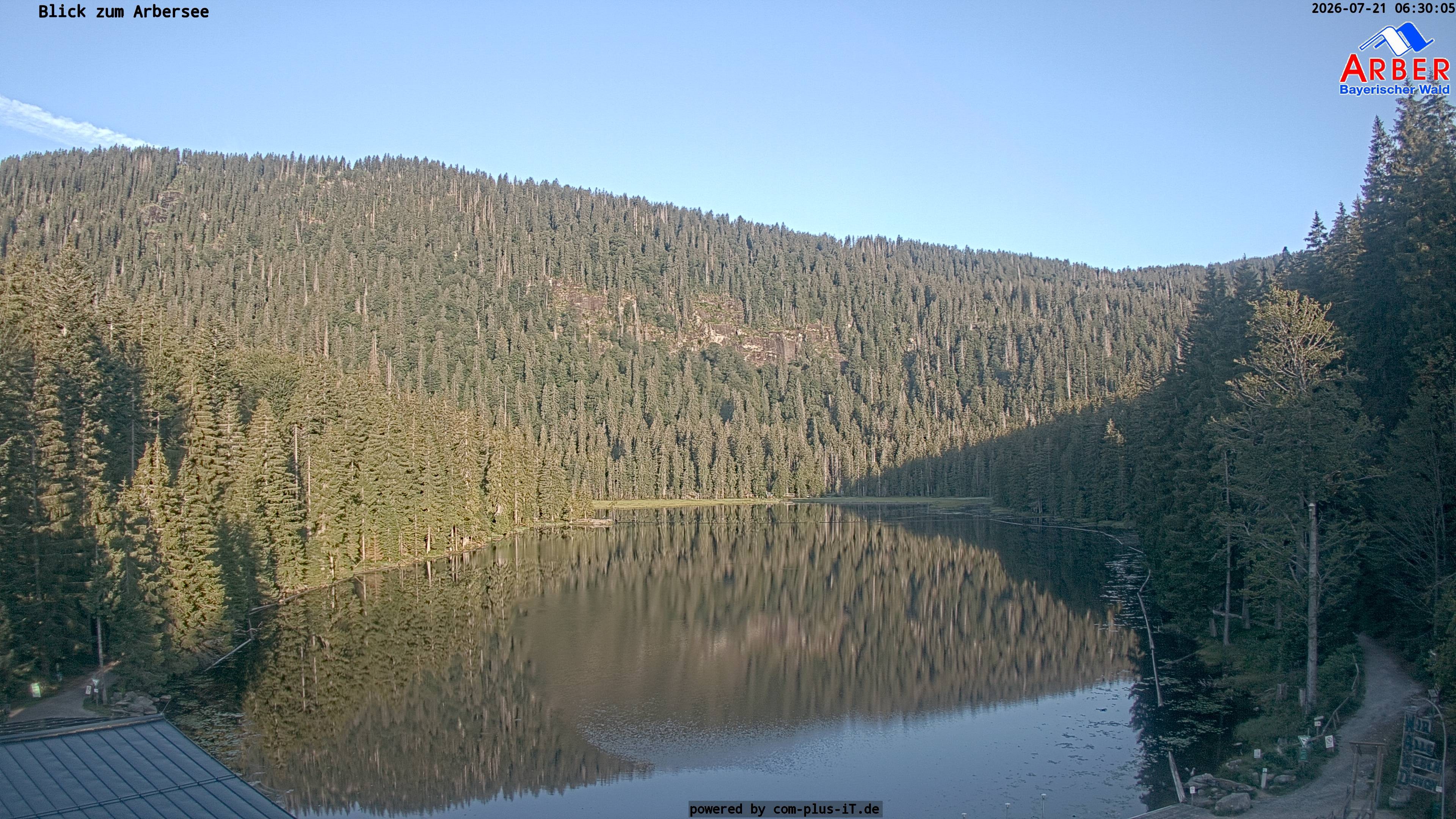 Archived image Webcam Lake "Großer Arbersee" (Bavarian Forest)