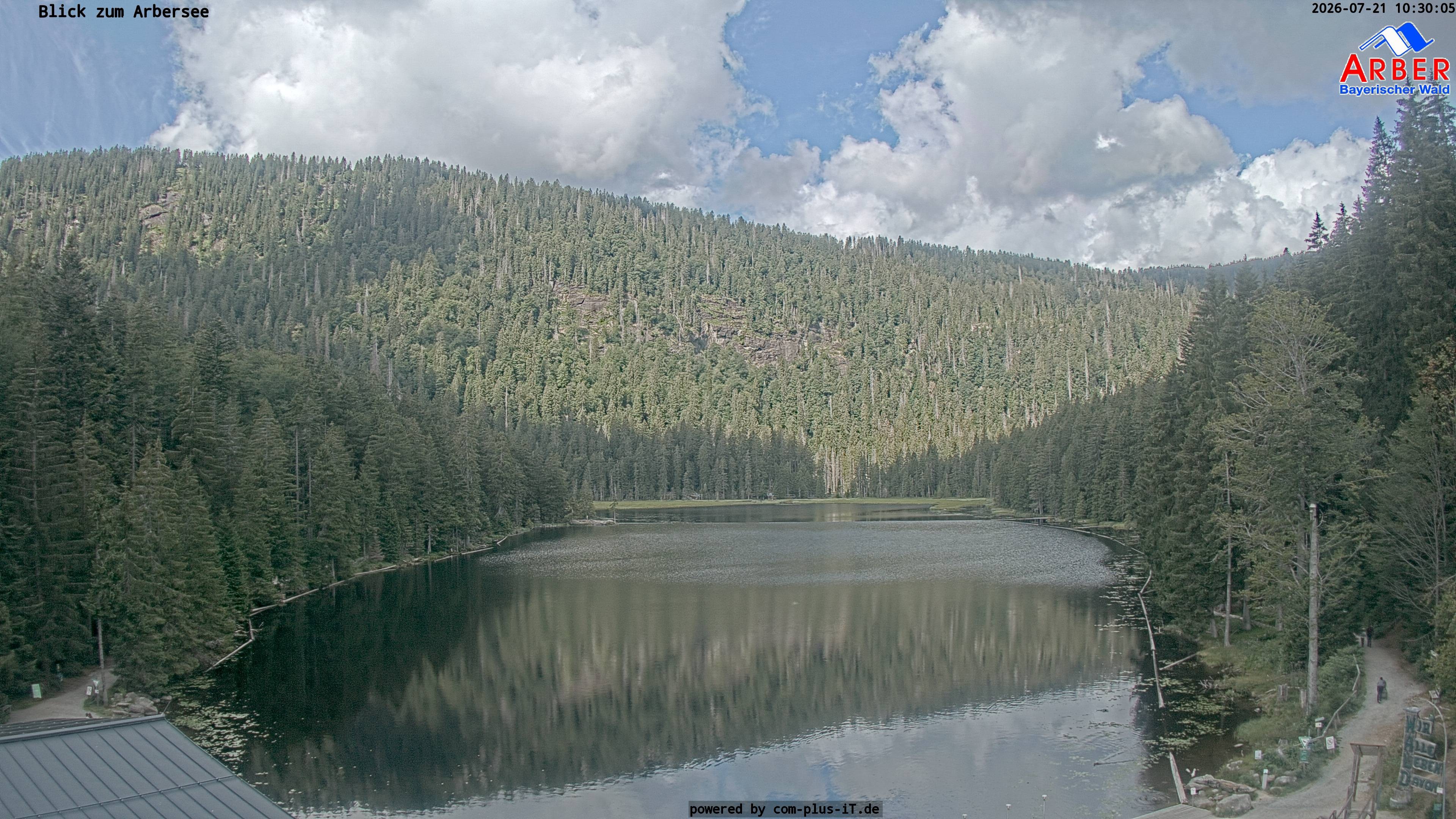 Archived image Webcam Lake "Großer Arbersee" (Bavarian Forest)